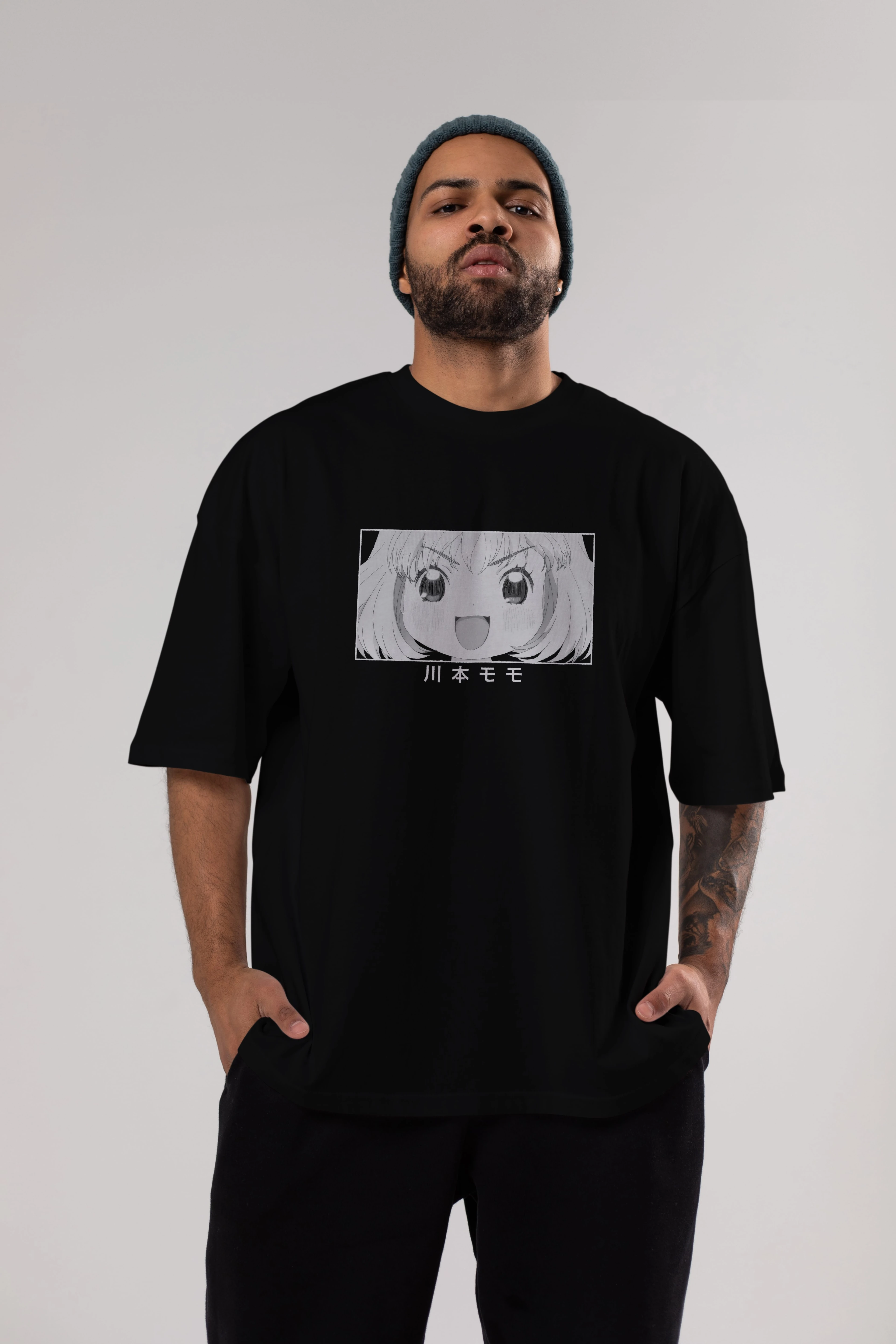 Momo Kawamoto 1 Anime Ön Baskılı Oversize t-shirt %100 pamuk Erkek Kadın Unisex