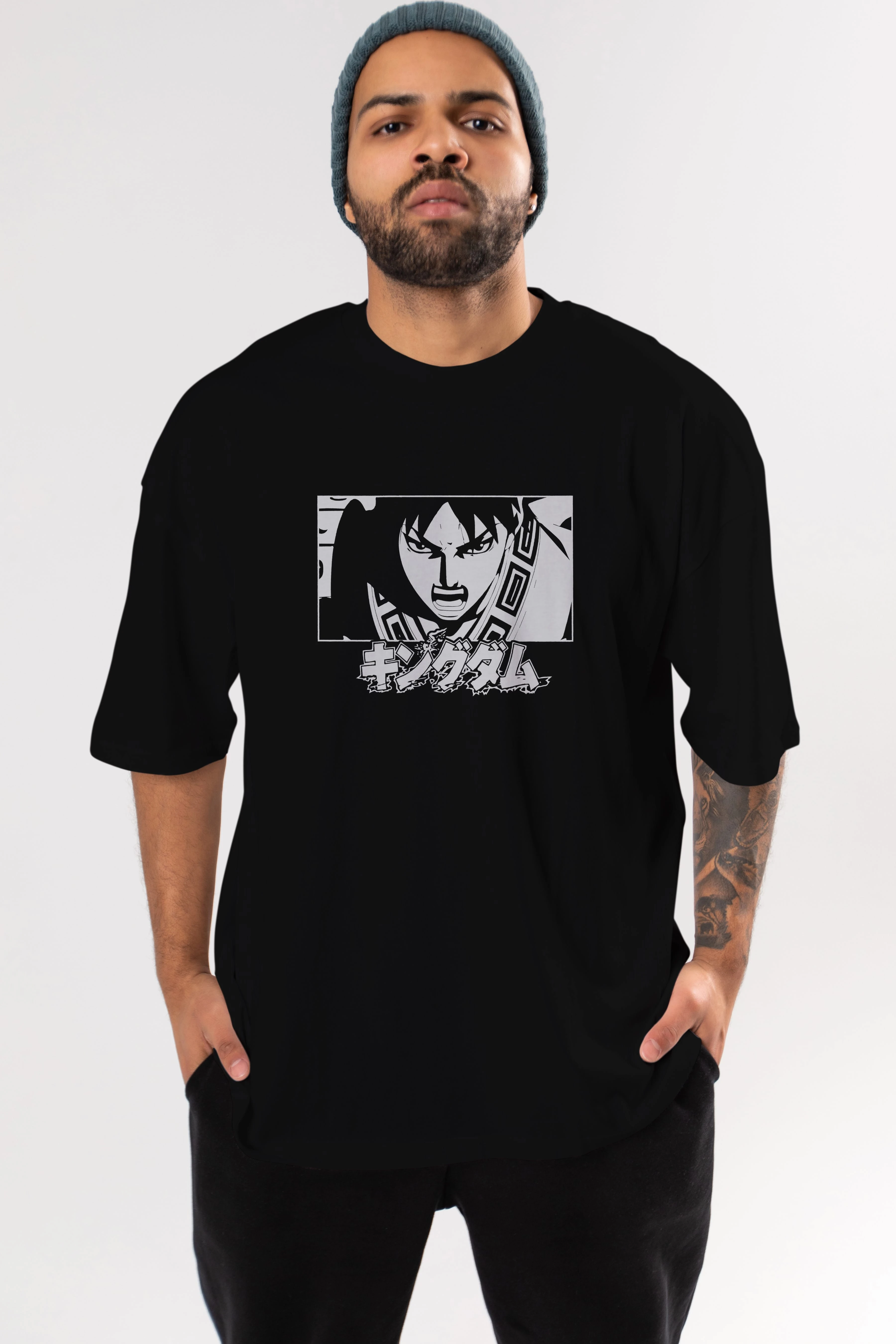 Xin 1 Anime Ön Baskılı Oversize t-shirt %100 pamuk Erkek Kadın Unisex