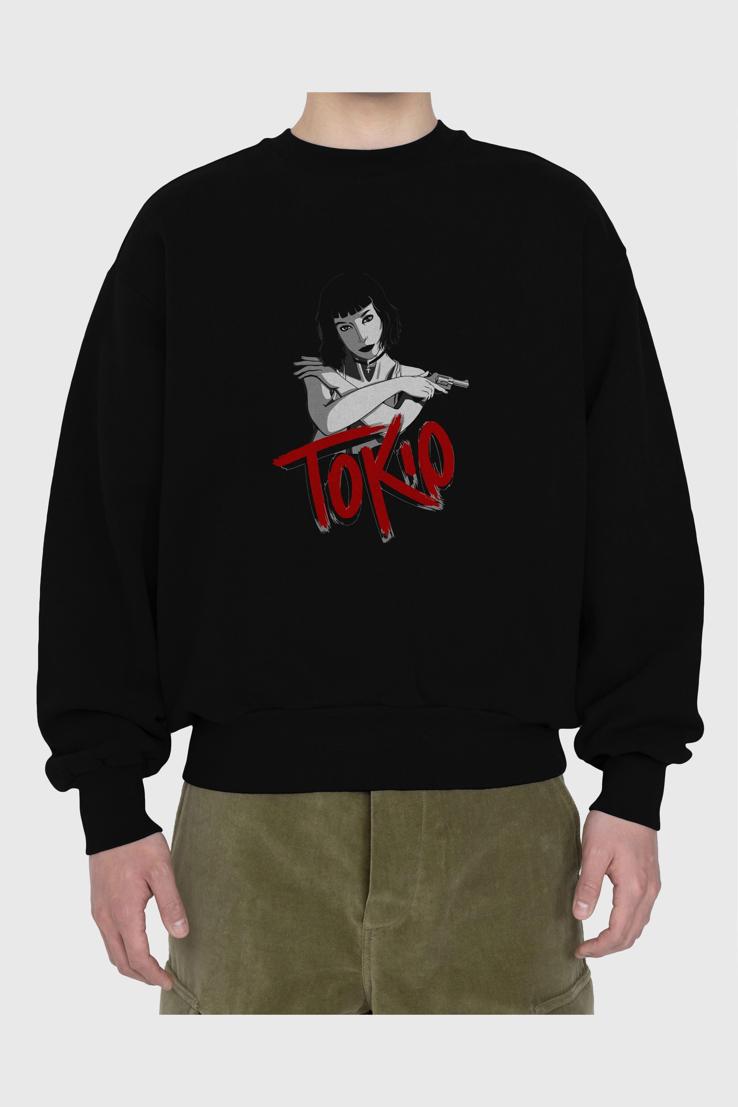 La Casa De Papel (10) Ön Baskılı Oversize Sweatshirt Erkek Kadın Unisex