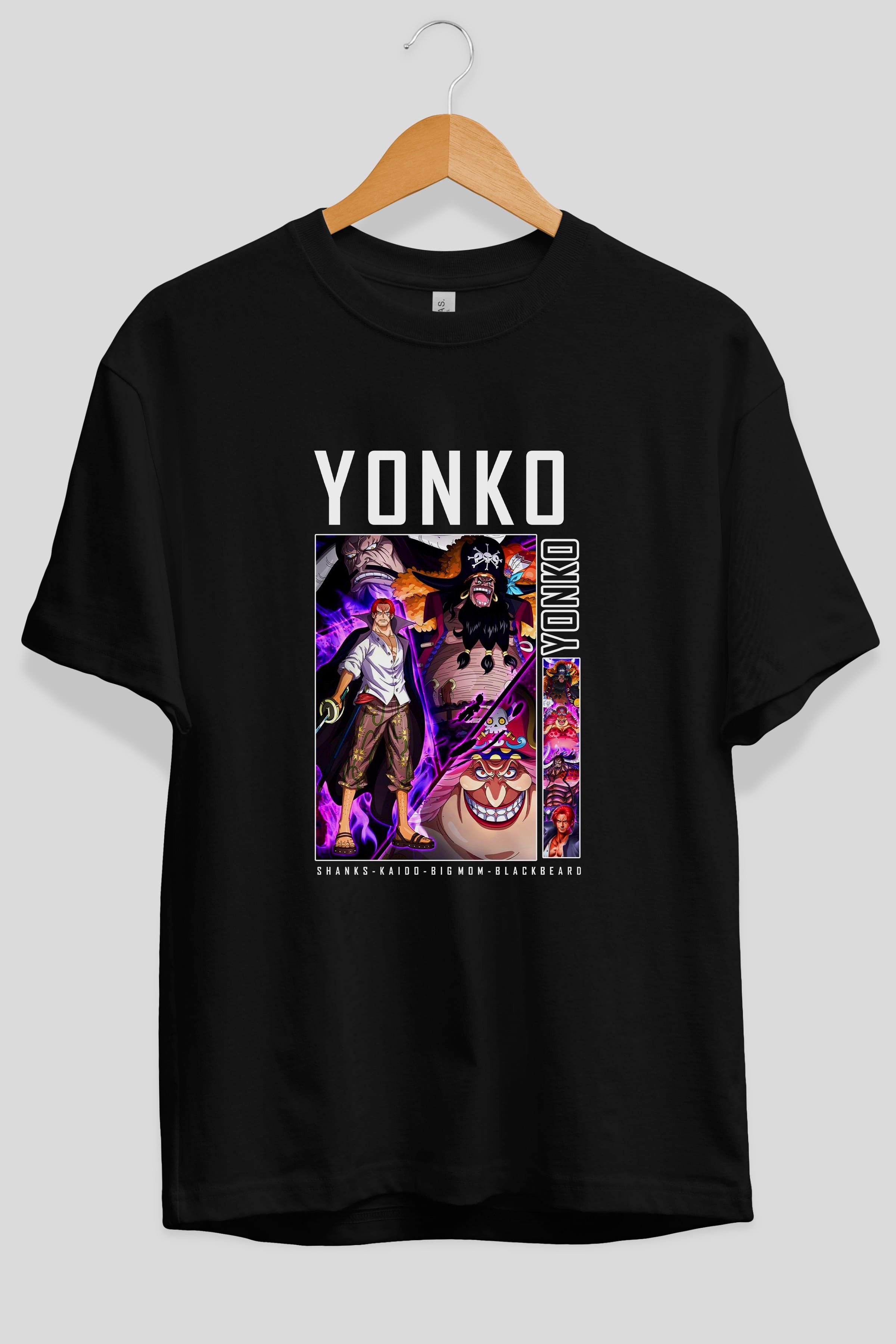 Yonko Anime Ön Baskılı Oversize t-shirt Erkek Kadın Unisex