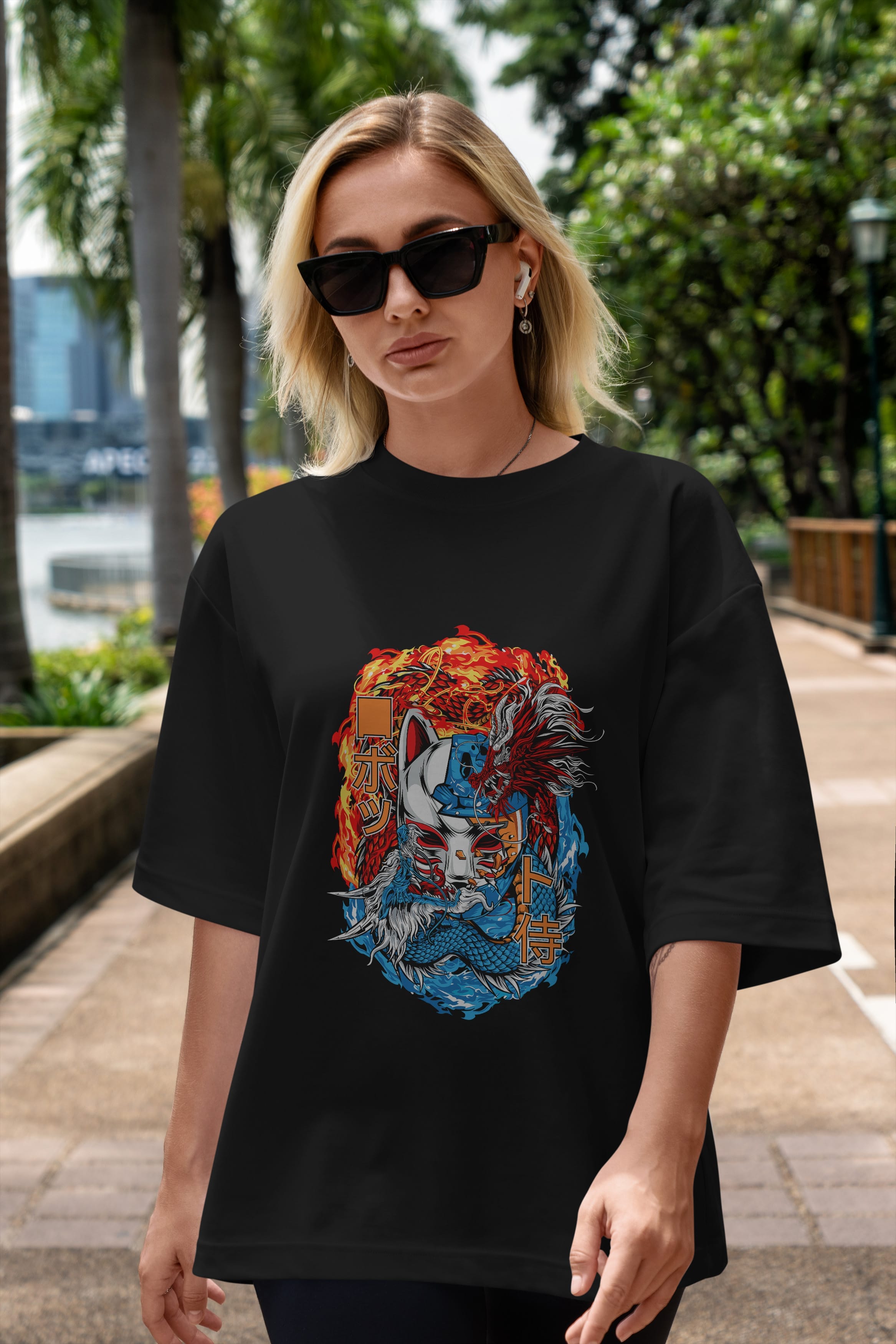 ONE PIECE (7) Anime Ön Baskılı Oversize t-shirt %100 pamuk Erkek Kadın Unisex
