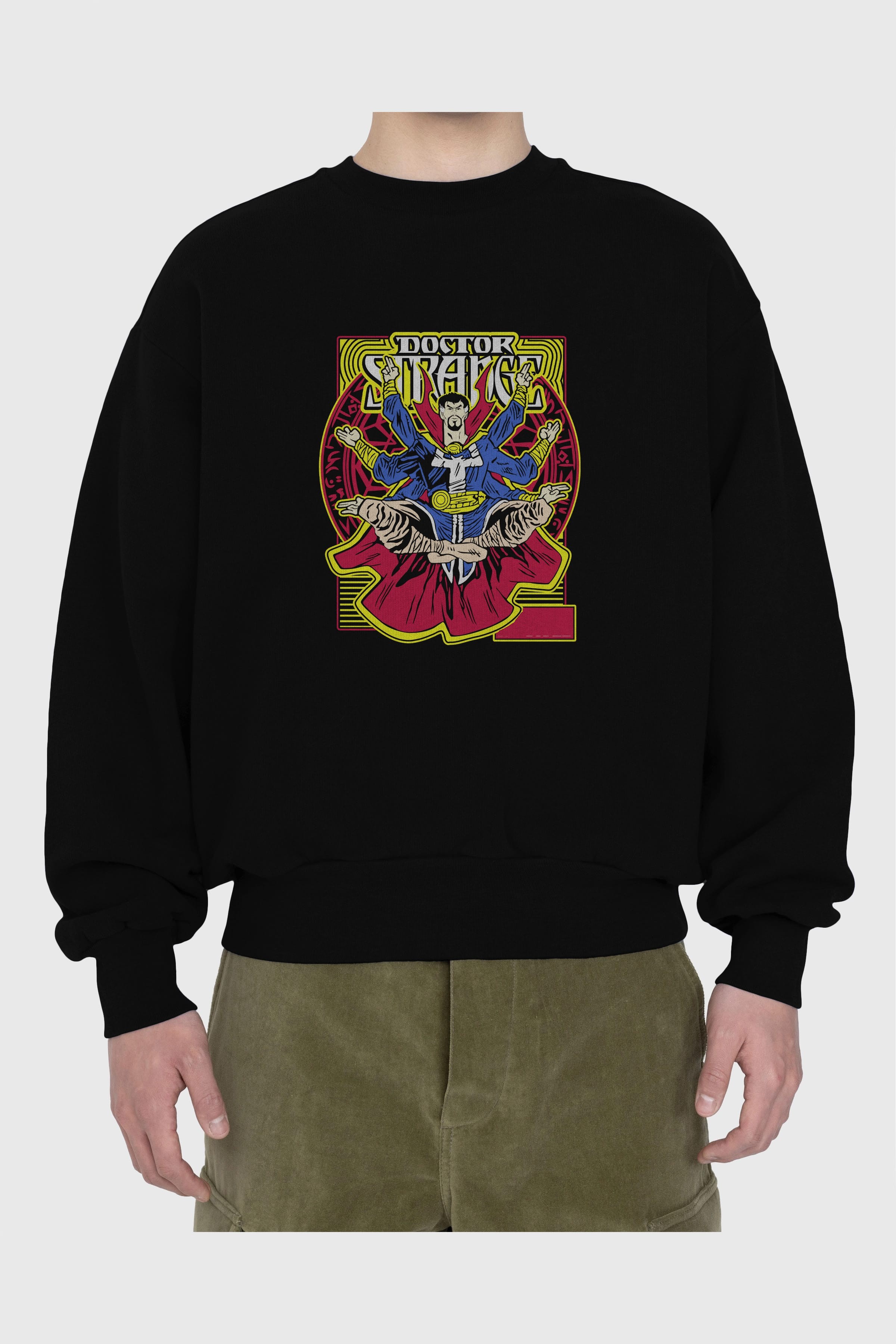 Doctor Strange (1) Ön Baskılı Oversize Sweatshirt Erkek Kadın Unisex