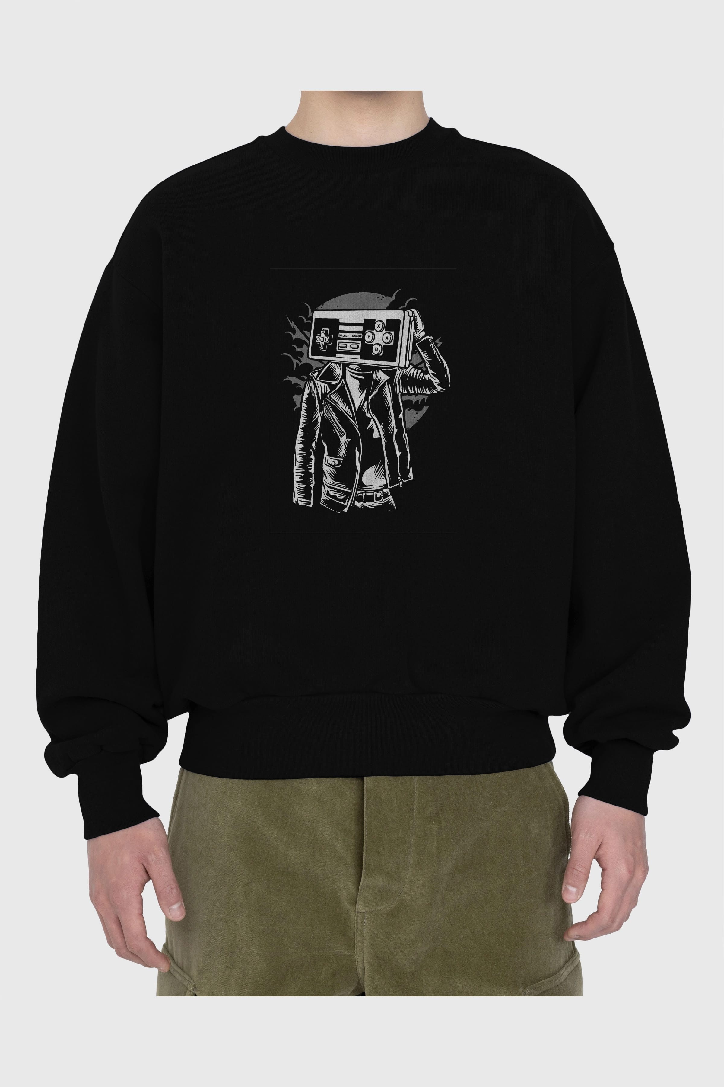 Street Gamers Ön Baskılı Oversize Sweatshirt Erkek Kadın Unisex