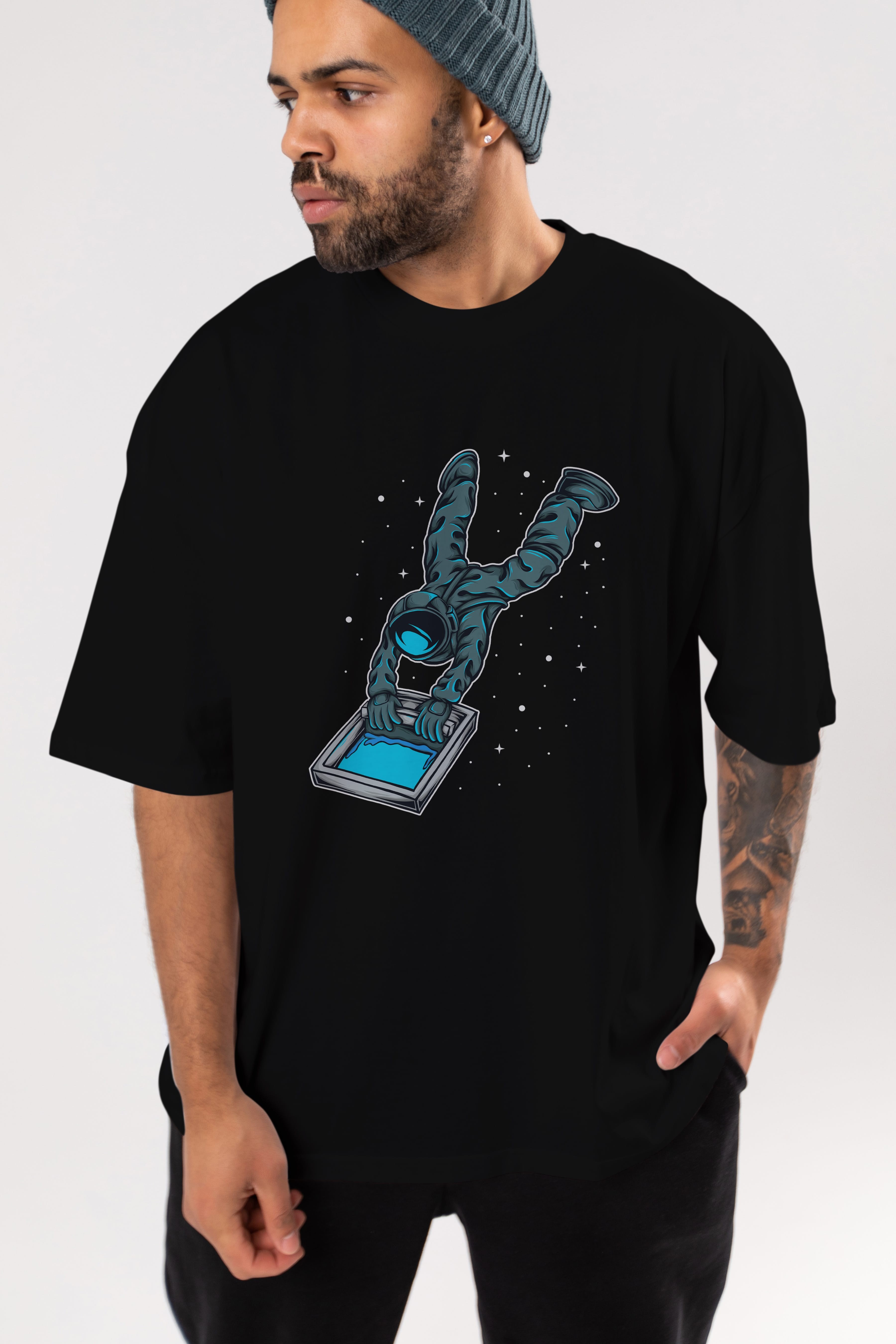 Astroscreen Ön Baskılı Oversize t-shirt Erkek Kadın Unisex
