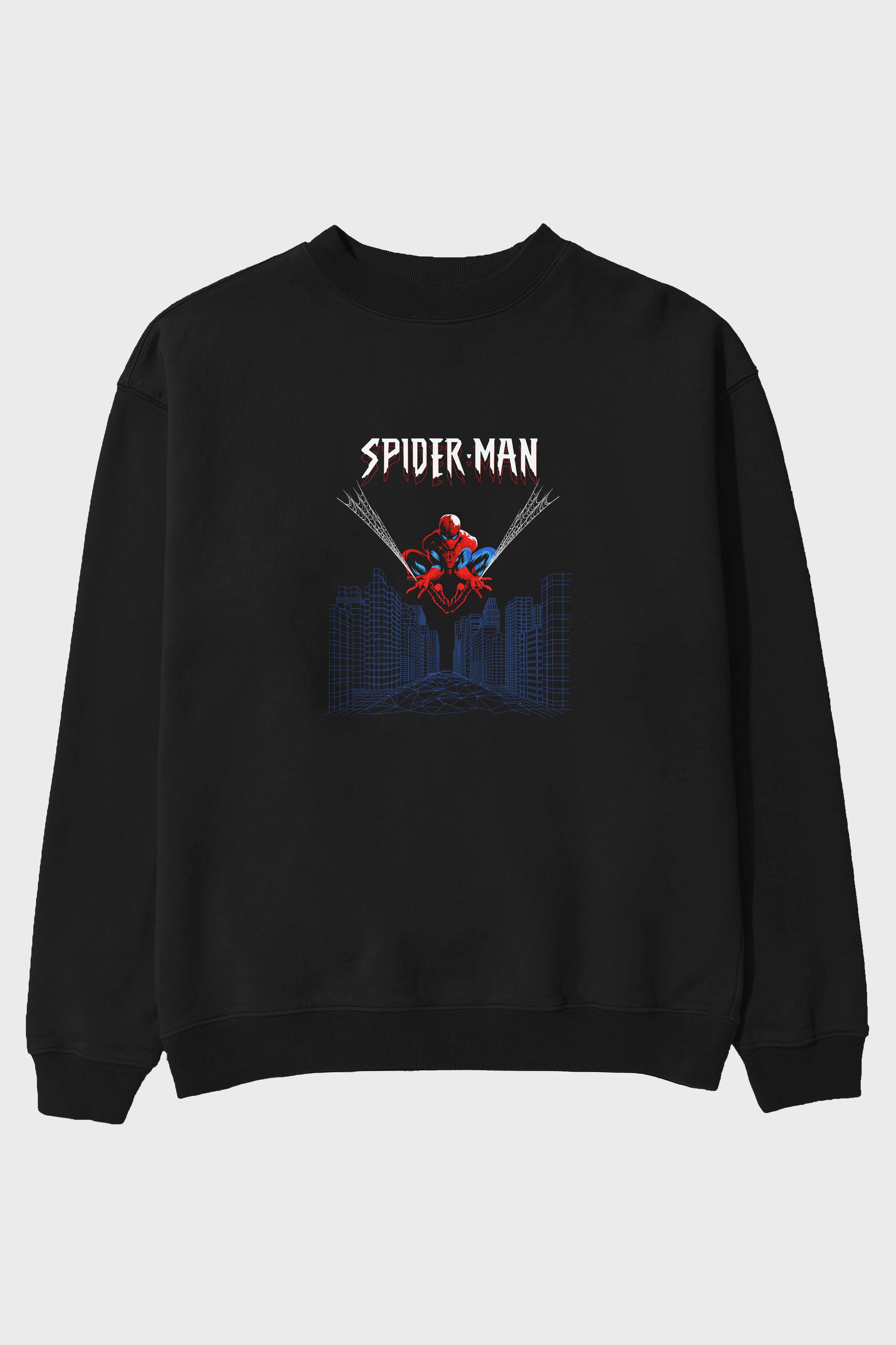 Spiderman (22) Ön Baskılı Oversize Sweatshirt Erkek Kadın Unisex