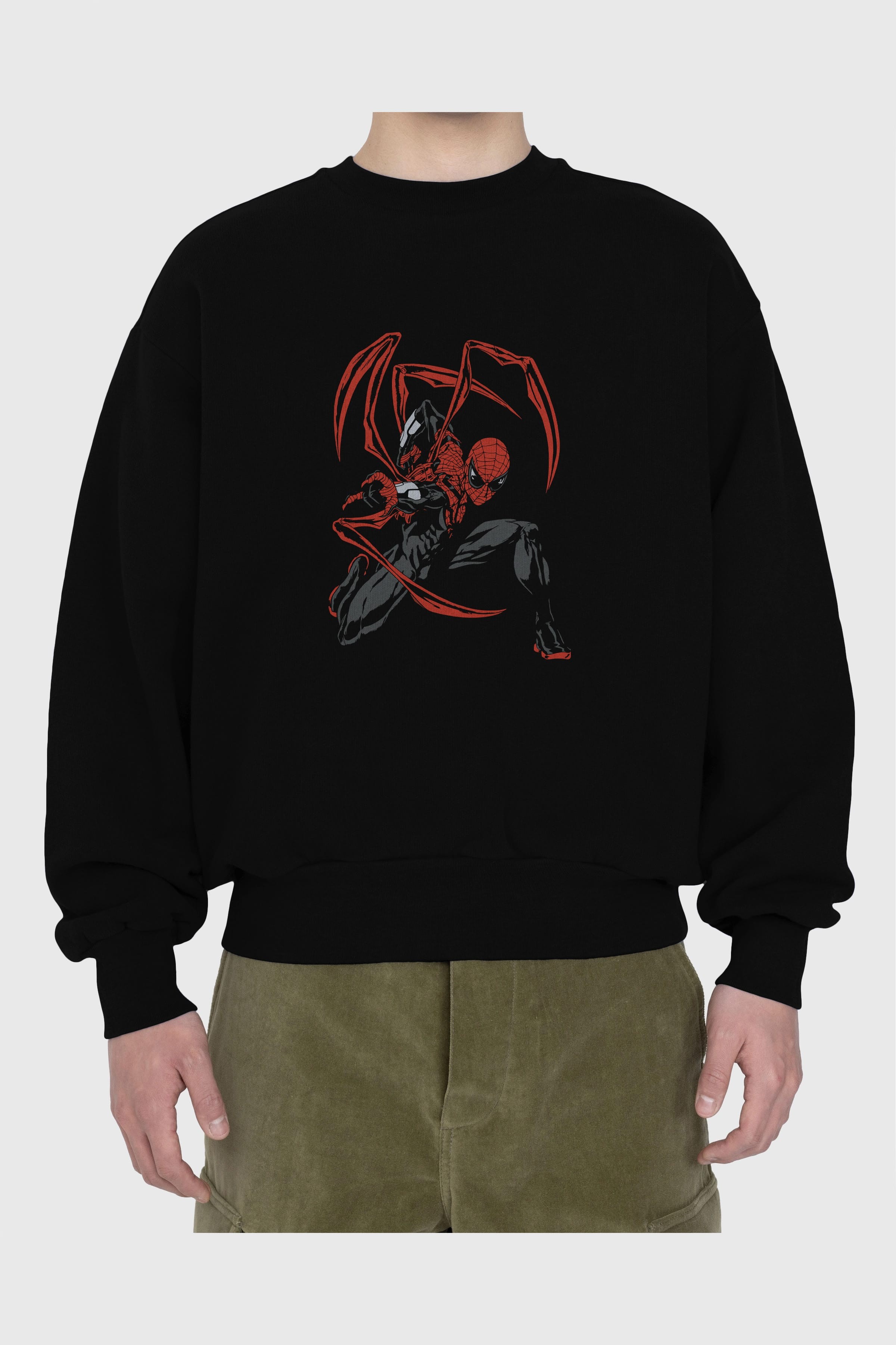 Spiderman (16) Ön Baskılı Oversize Sweatshirt Erkek Kadın Unisex