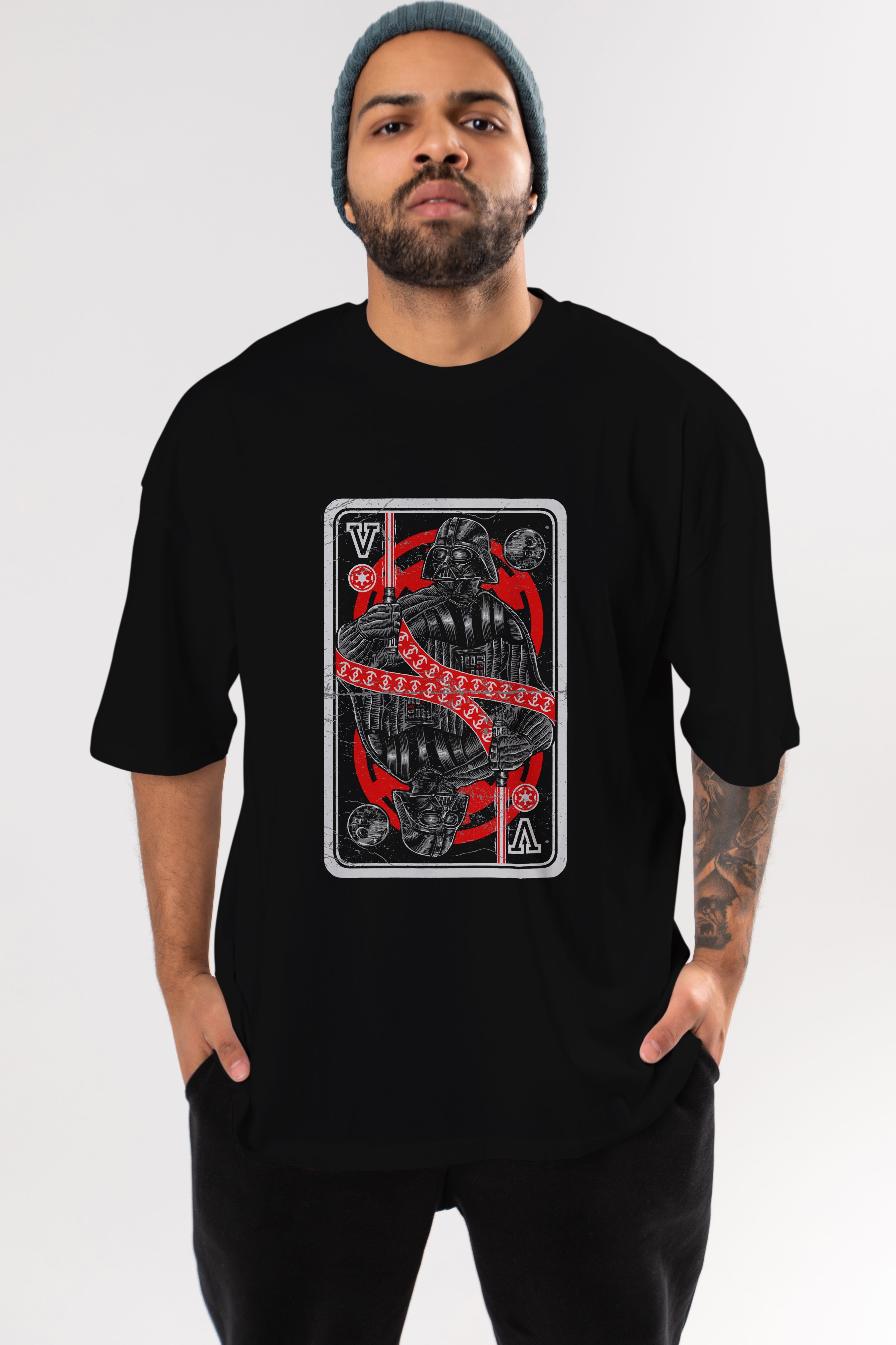 King Of The Darkside Ön Baskılı Oversize t-shirt Erkek Kadın Unisex %100 Pamuk tişort