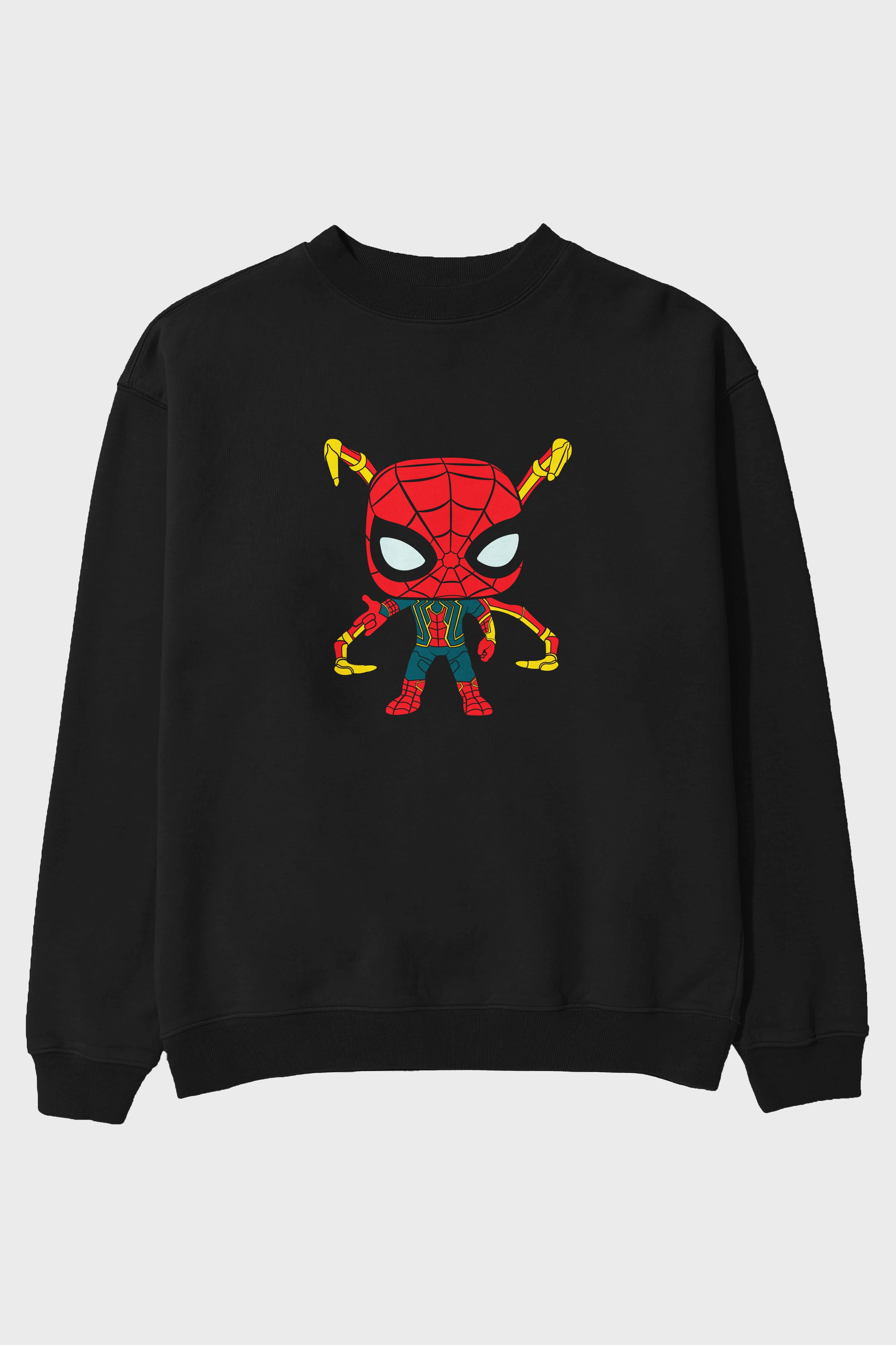 Spiderman (17) Ön Baskılı Oversize Sweatshirt Erkek Kadın Unisex