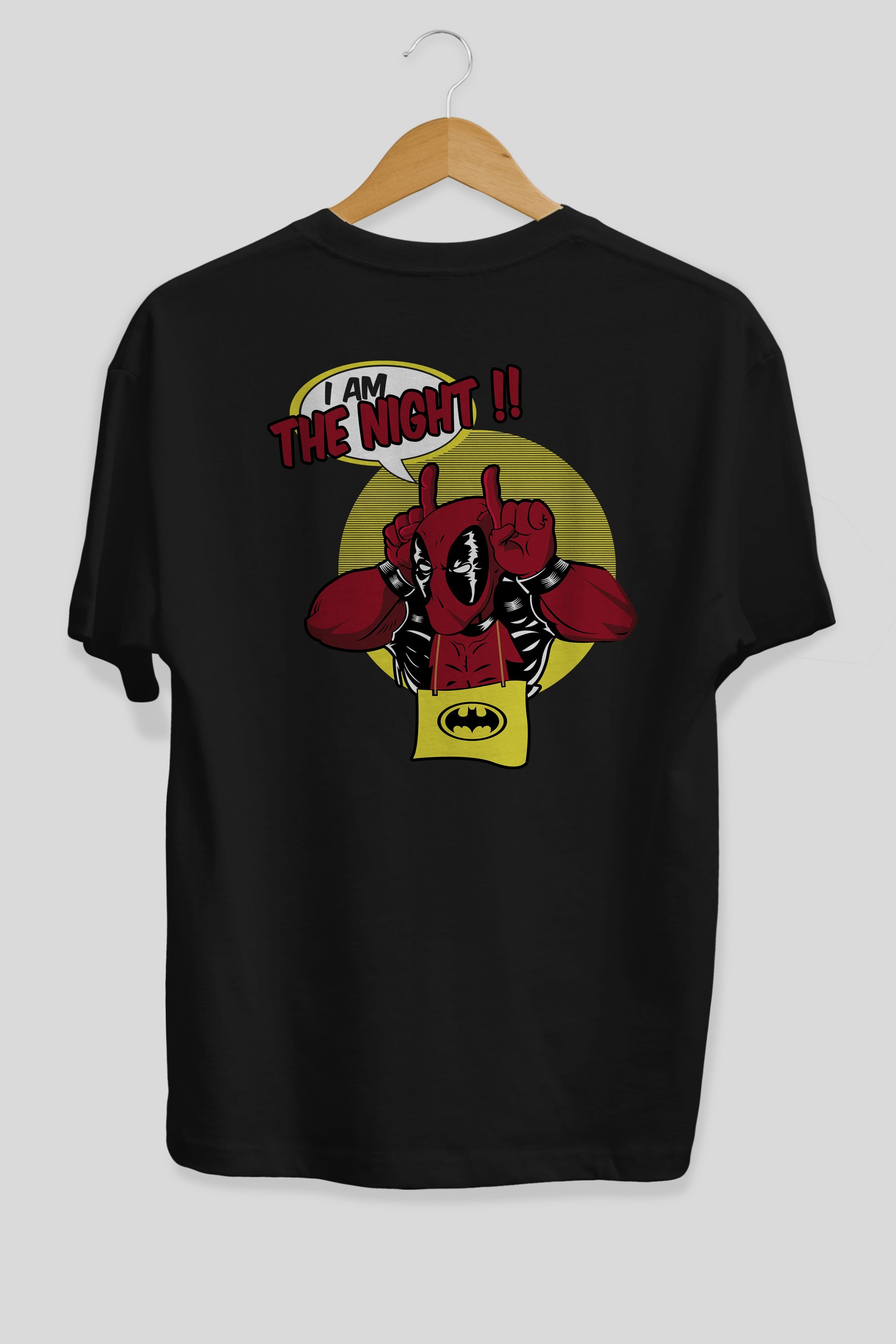 Deadpool (1) Arka Baskılı Oversize t-shirt Erkek Kadın Unisex %100 Pamuk Bisiklet Yaka tişort