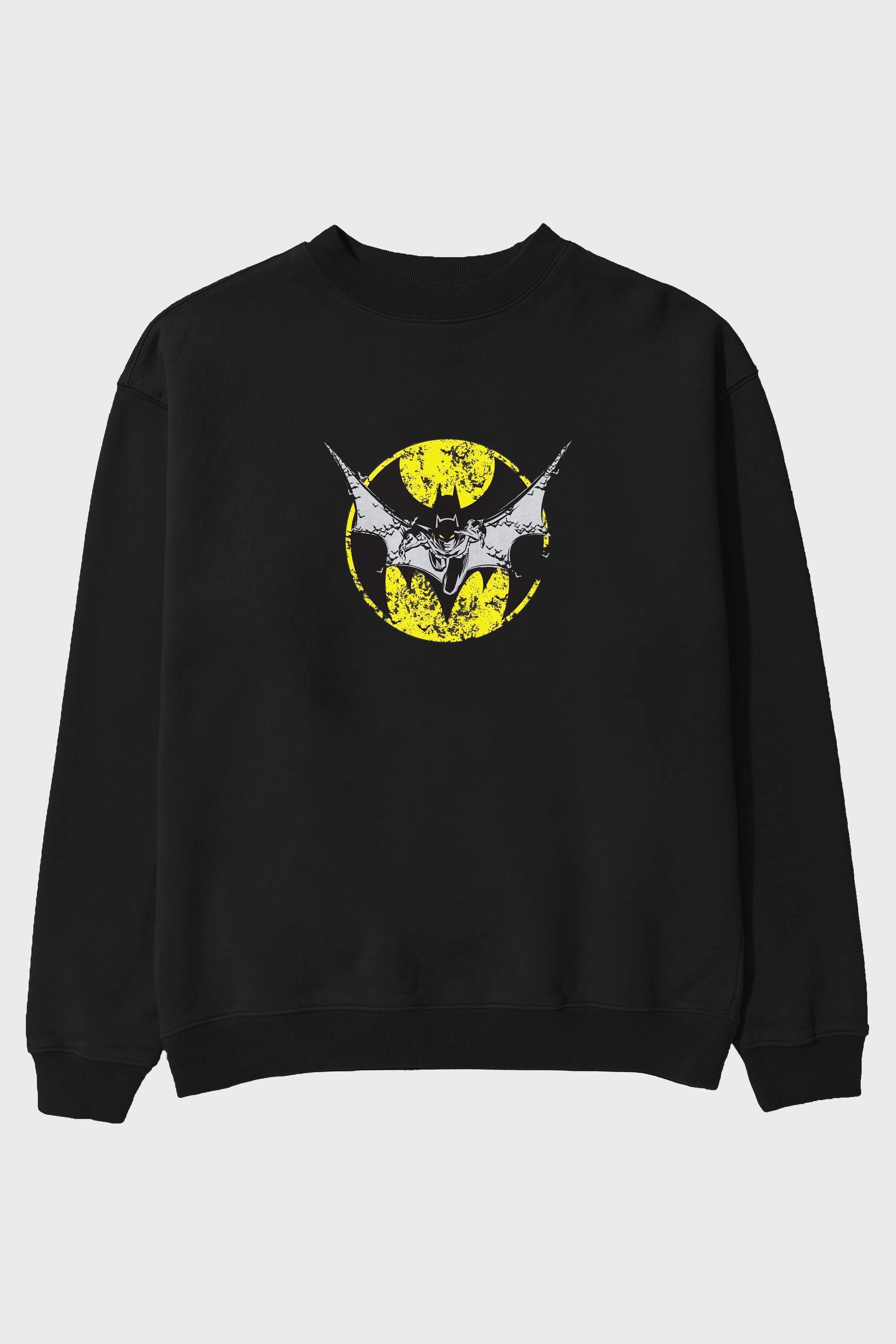 Batman 5 Ön Baskılı Oversize Sweatshirt Erkek Kadın Unisex