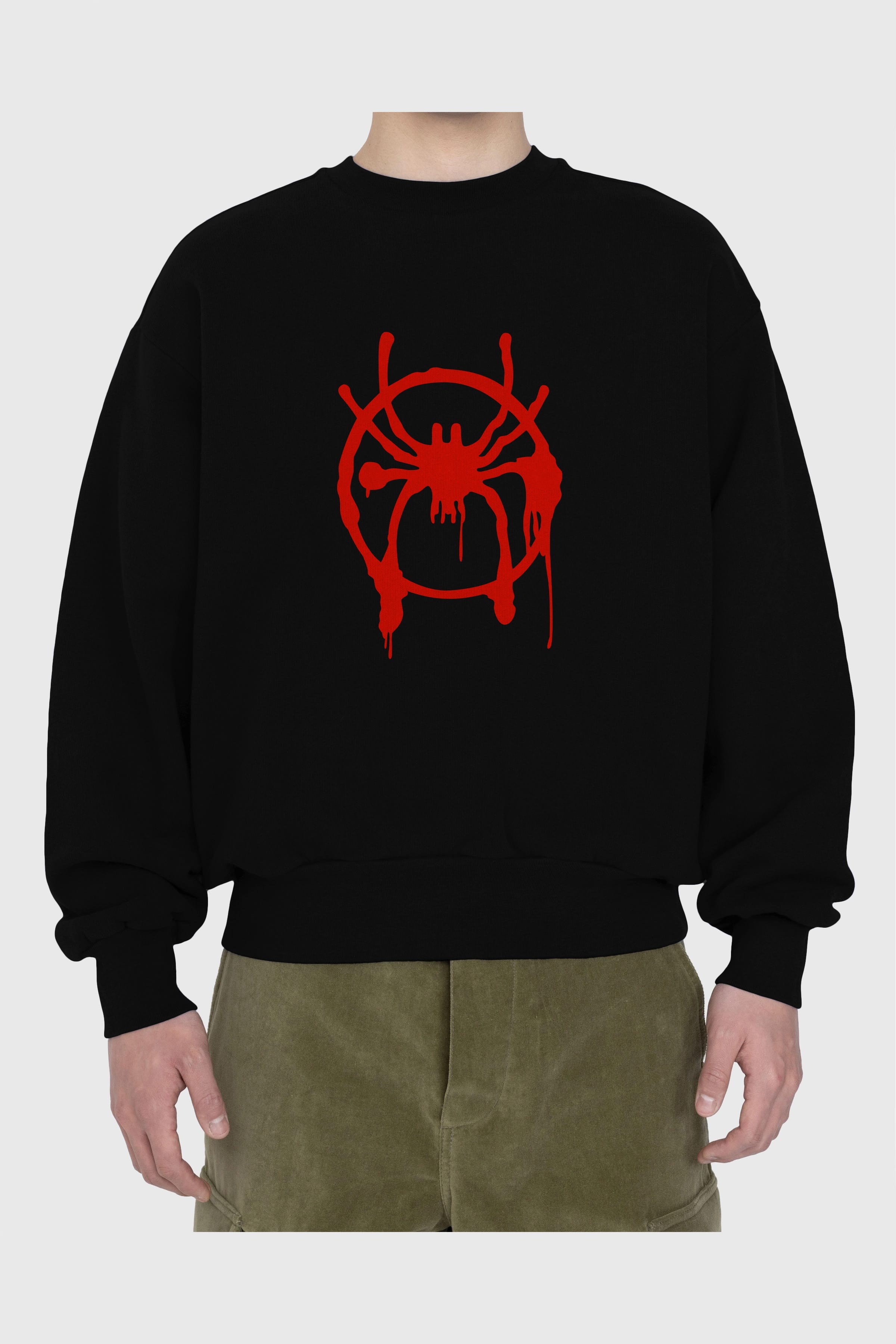 Spiderman (32) Ön Baskılı Oversize Sweatshirt Erkek Kadın Unisex