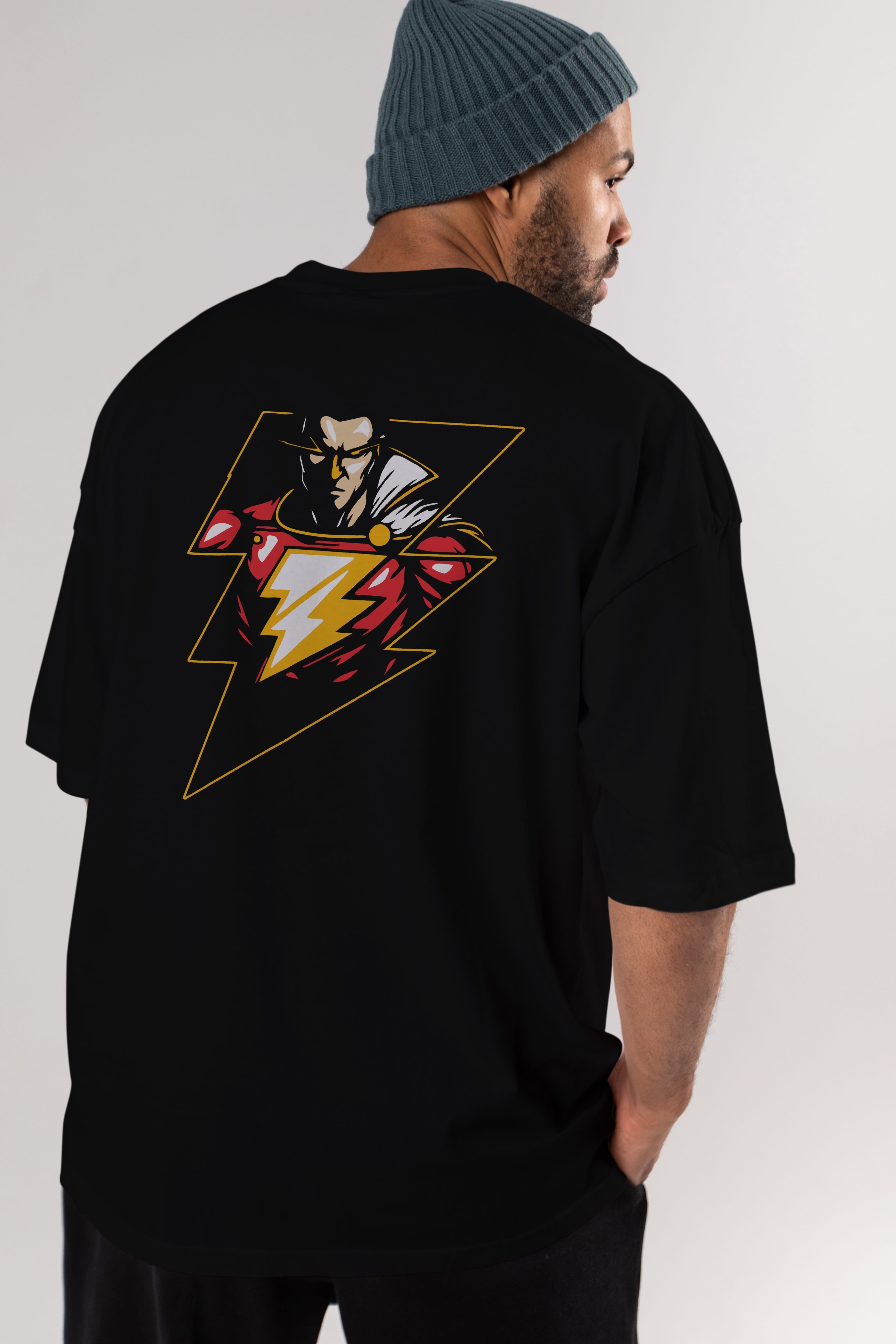 Flash Avengers (3) Arka Baskılı Oversize t-shirt Erkek Kadın Unisex %100 Pamuk Bisiklet Yaka tişort