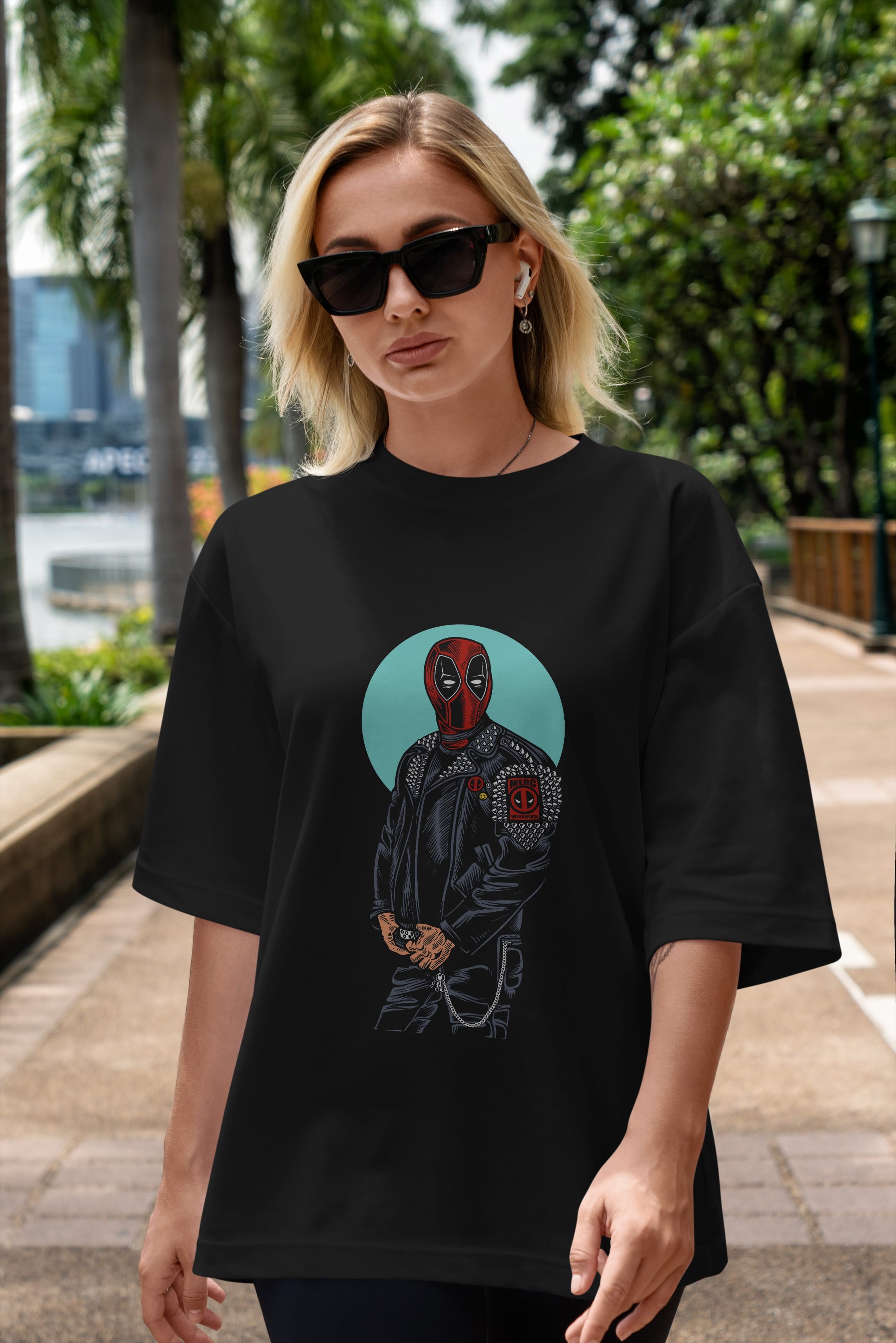 Rebeliion Mercenary Ön Baskılı Oversize t-shirt Erkek Kadın Unisex %100 Pamuk tişort