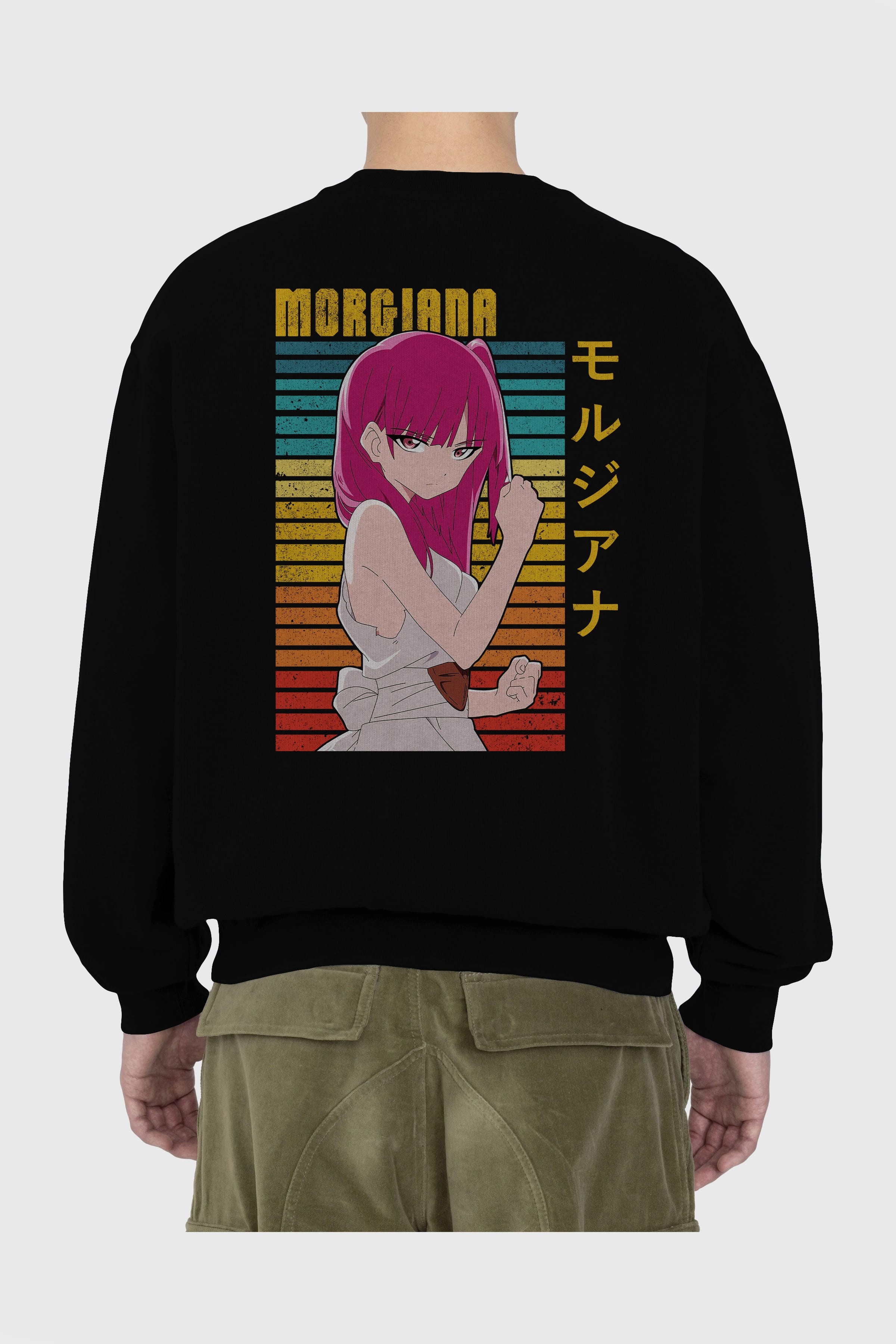 Morgiana 3 Anime Arka Baskılı Oversize Sweatshirt Erkek Kadın Unisex