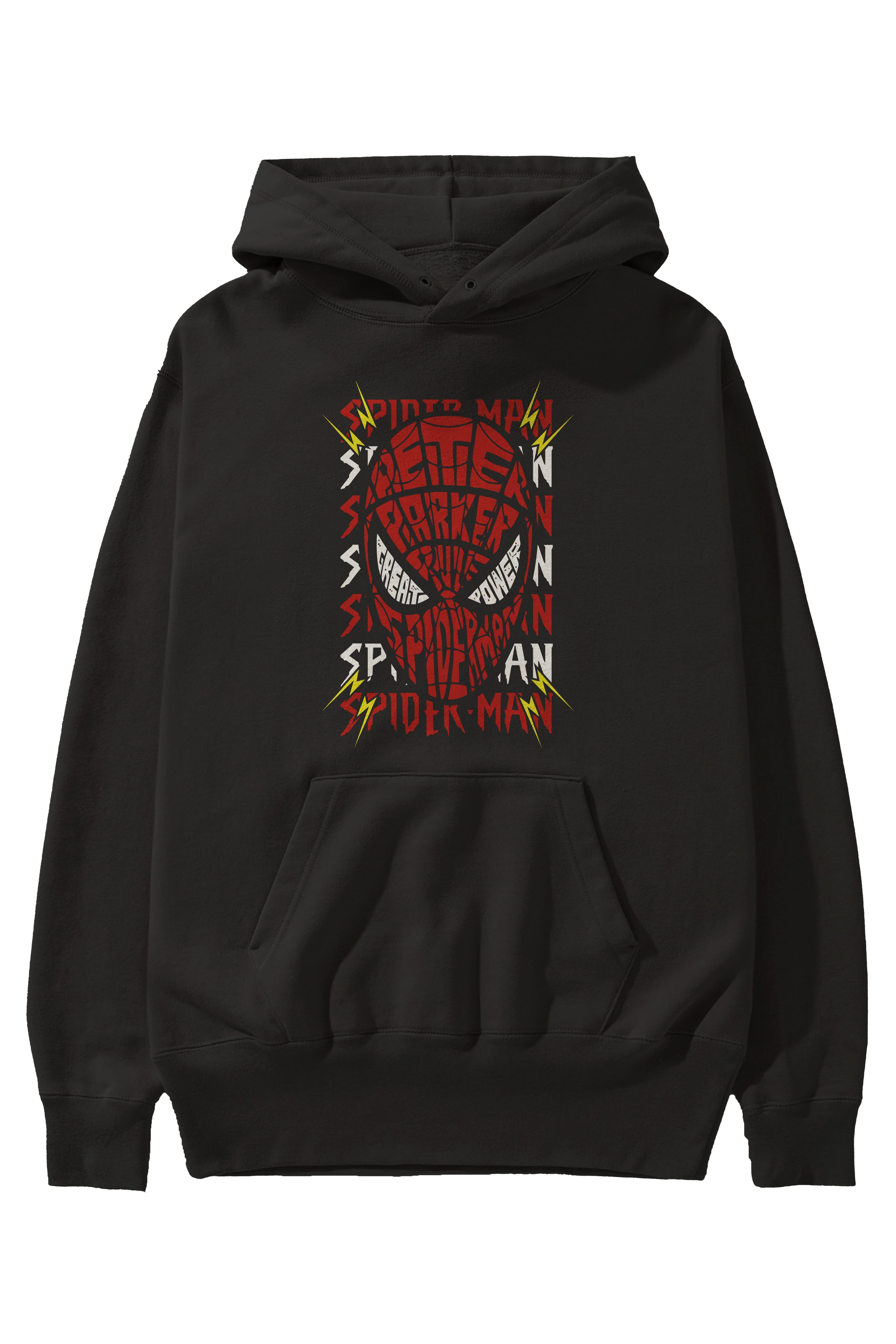 Spiderman (12) Ön Baskılı Hoodie Oversize Kapüşonlu Sweatshirt Erkek Kadın Unisex