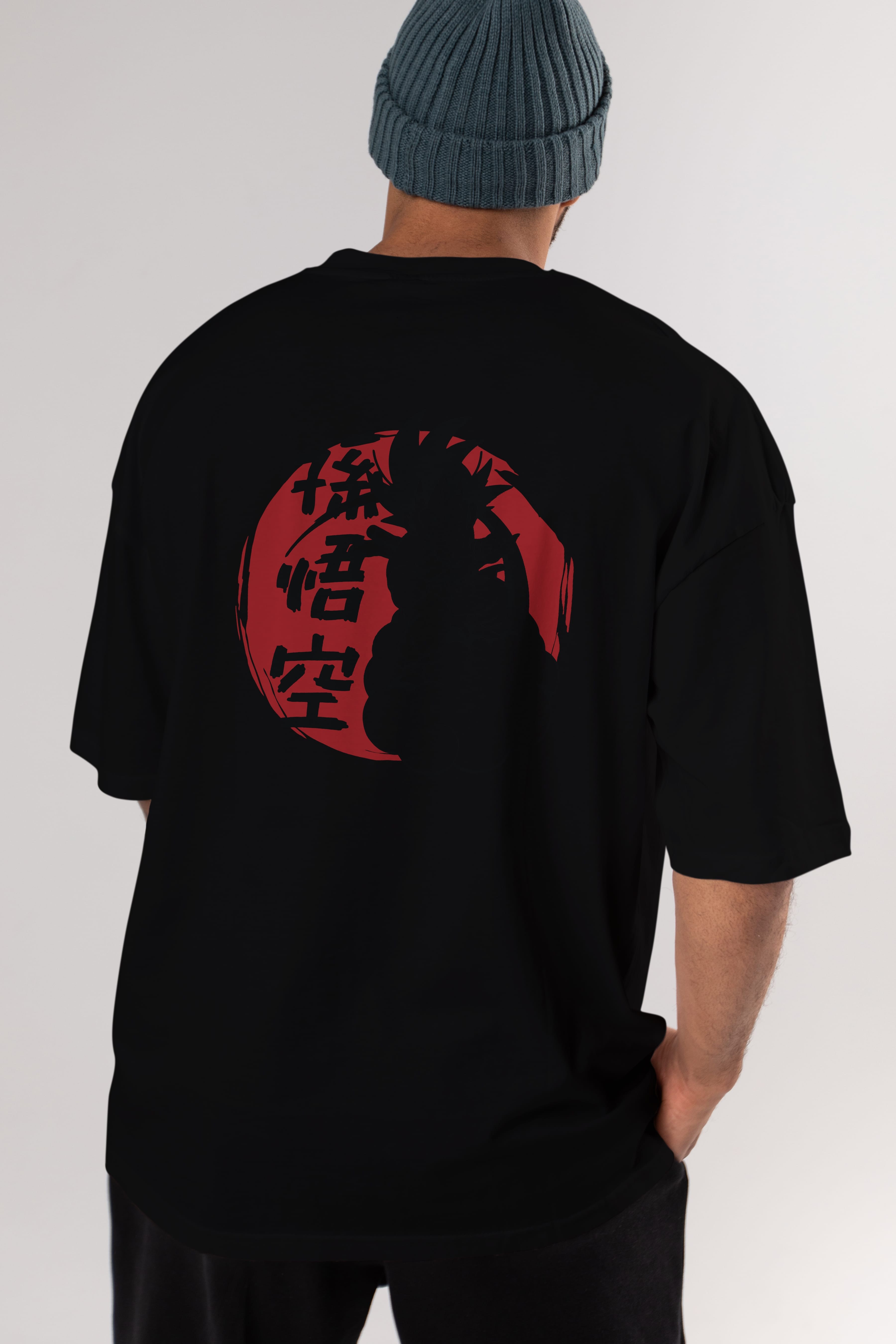 DRAGON BALL Anime Arka Baskılı Oversize t-shirt Erkek Kadın Unisex