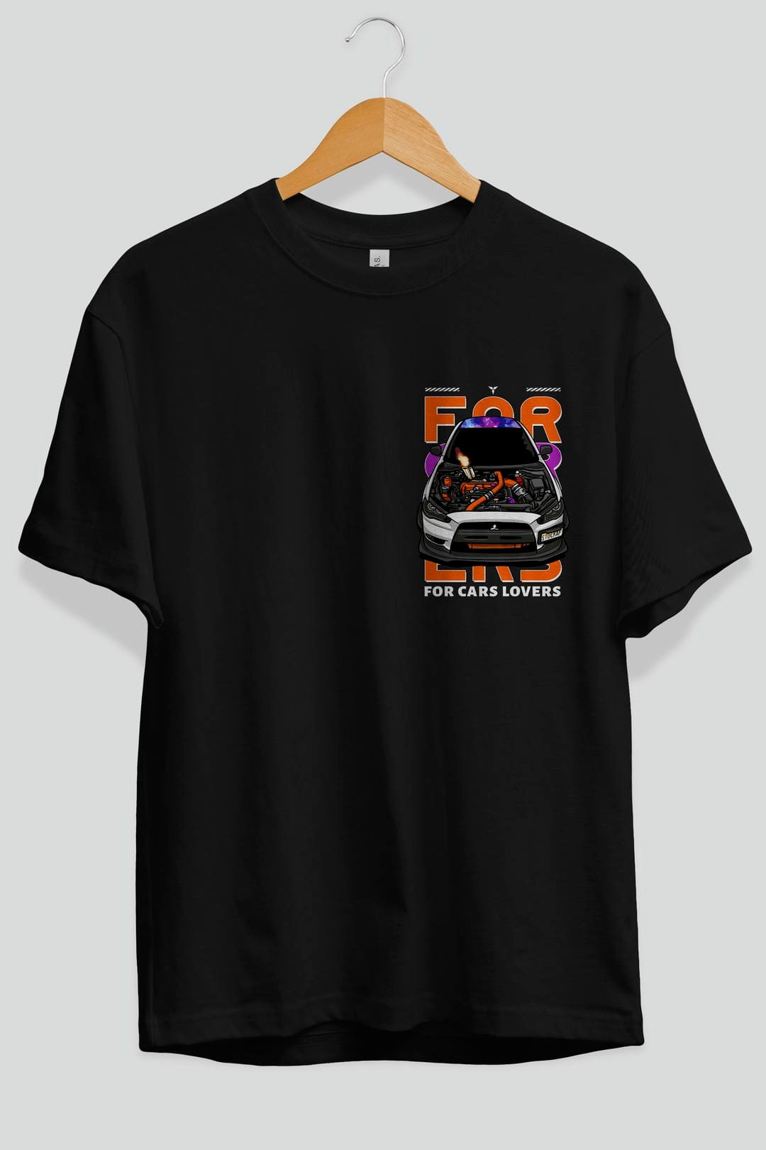 for cars lovers Ön Sol Baskılı Oversize t-shirt Erkek Kadın Unisex %100 Pamuk Bisiklet Yaka tişort