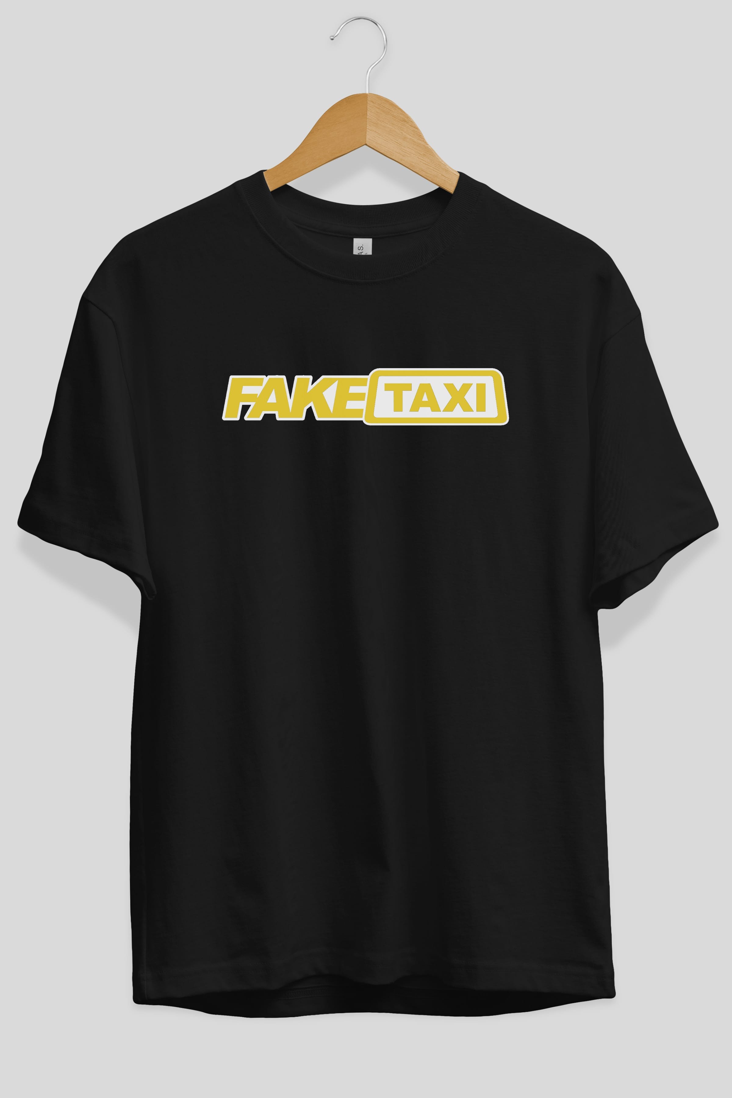 Fake Taxi Ön Baskılı Oversize t-shirt %100 pamuk Erkek Kadın Unisex