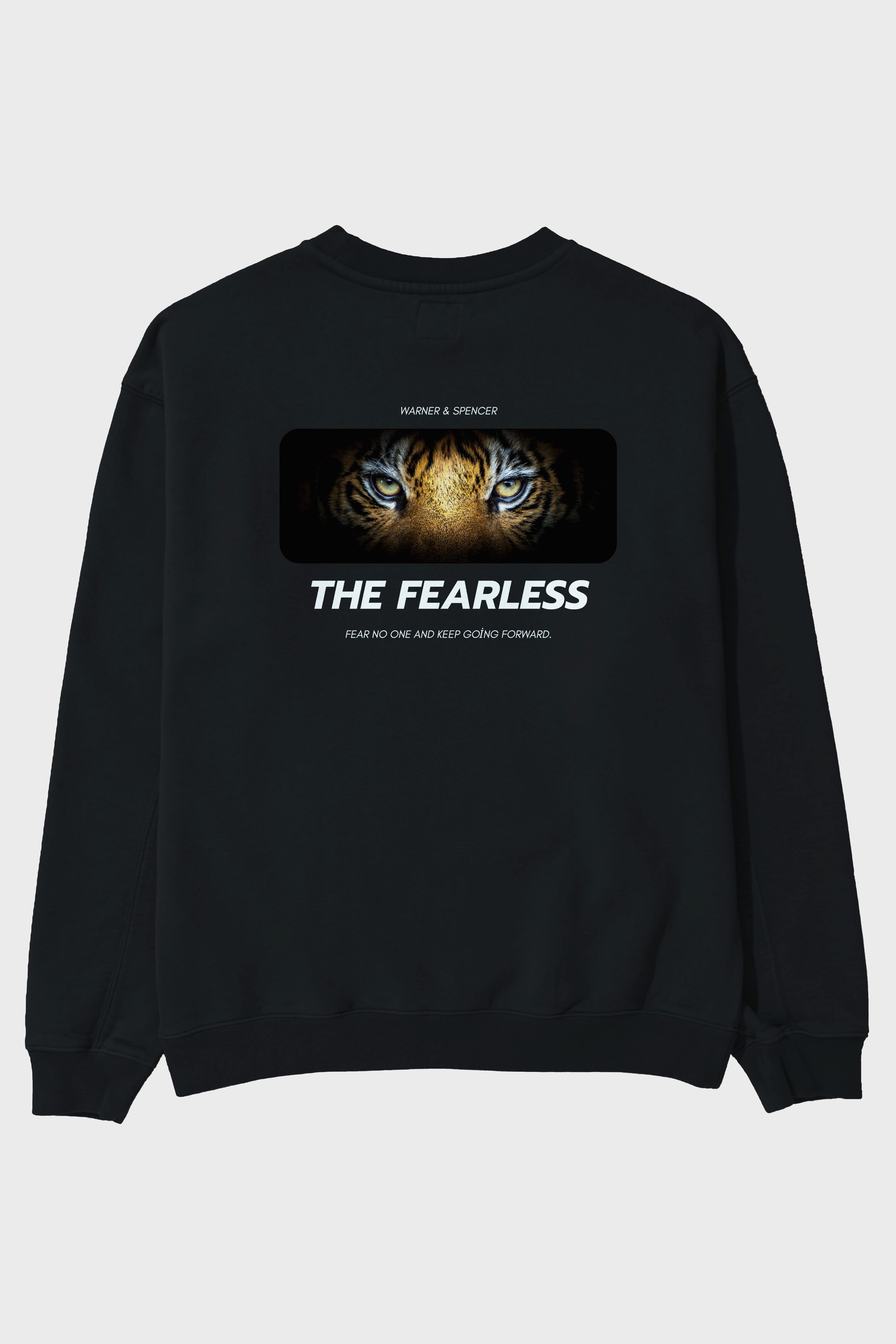 The Fearless Yazılı Arka Baskılı Oversize Sweatshirt Erkek Kadın Unisex