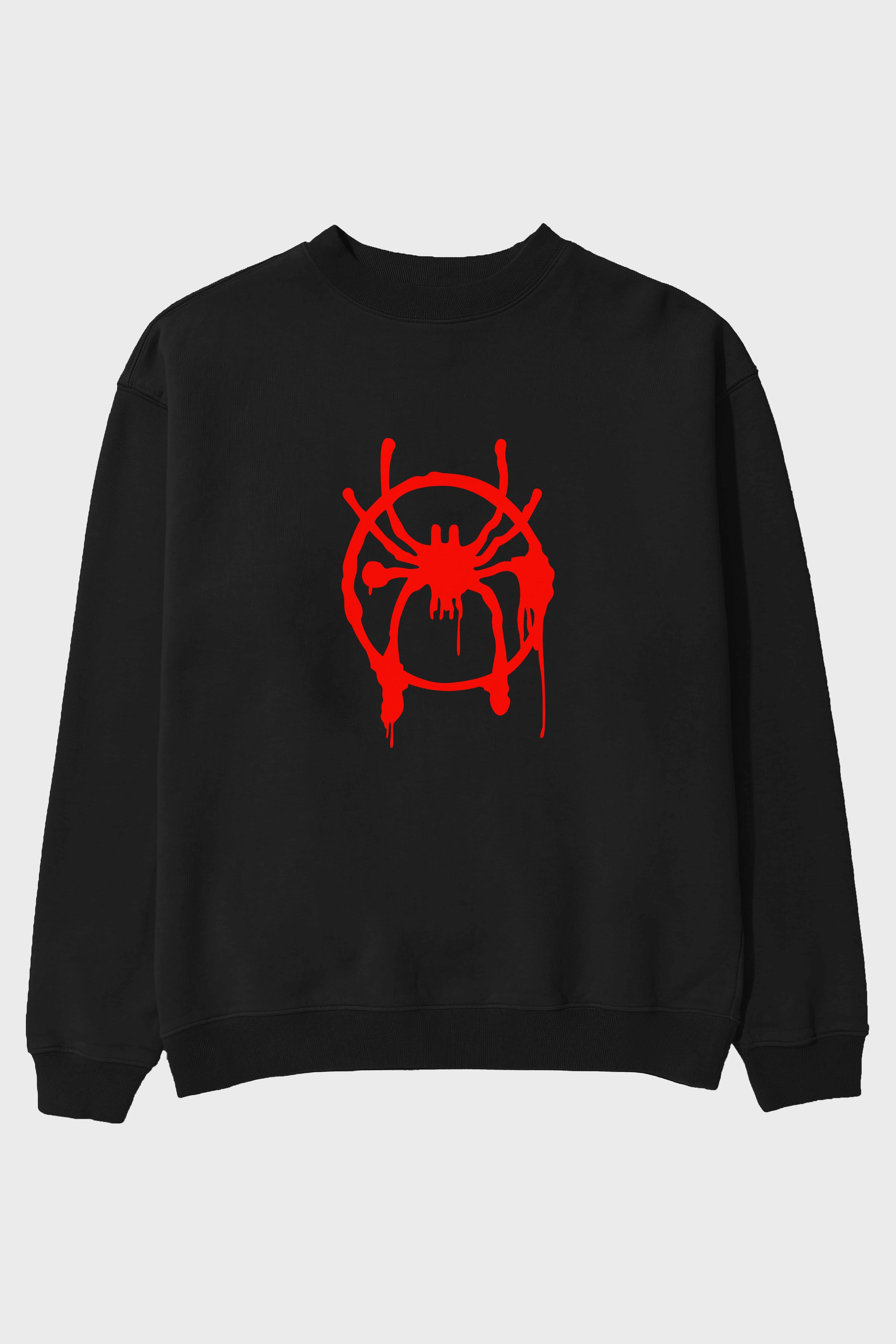 Spiderman (32) Ön Baskılı Oversize Sweatshirt Erkek Kadın Unisex