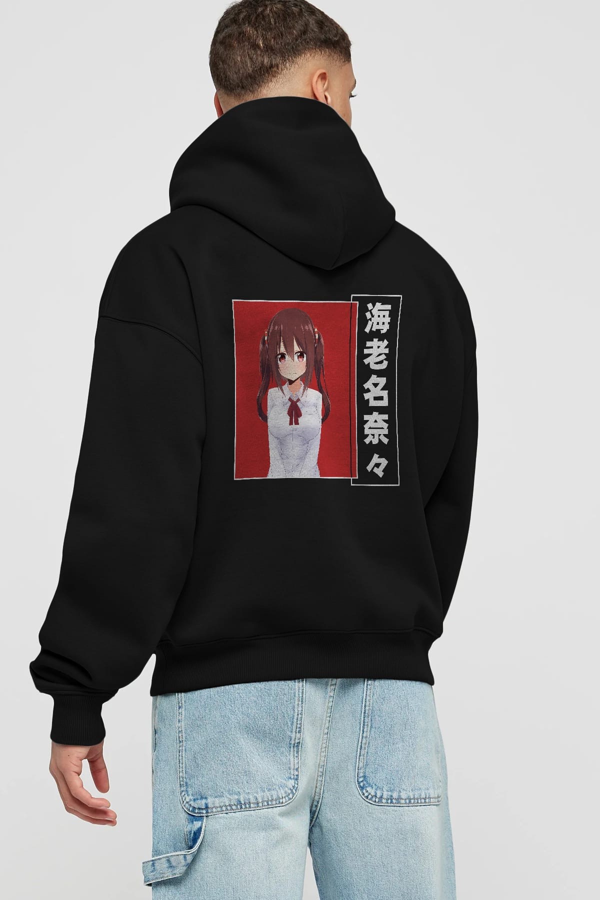Nana Ebina 1 Anime Arka Baskılı Hoodie Oversize Kapüşonlu Sweatshirt Erkek Kadın Unisex