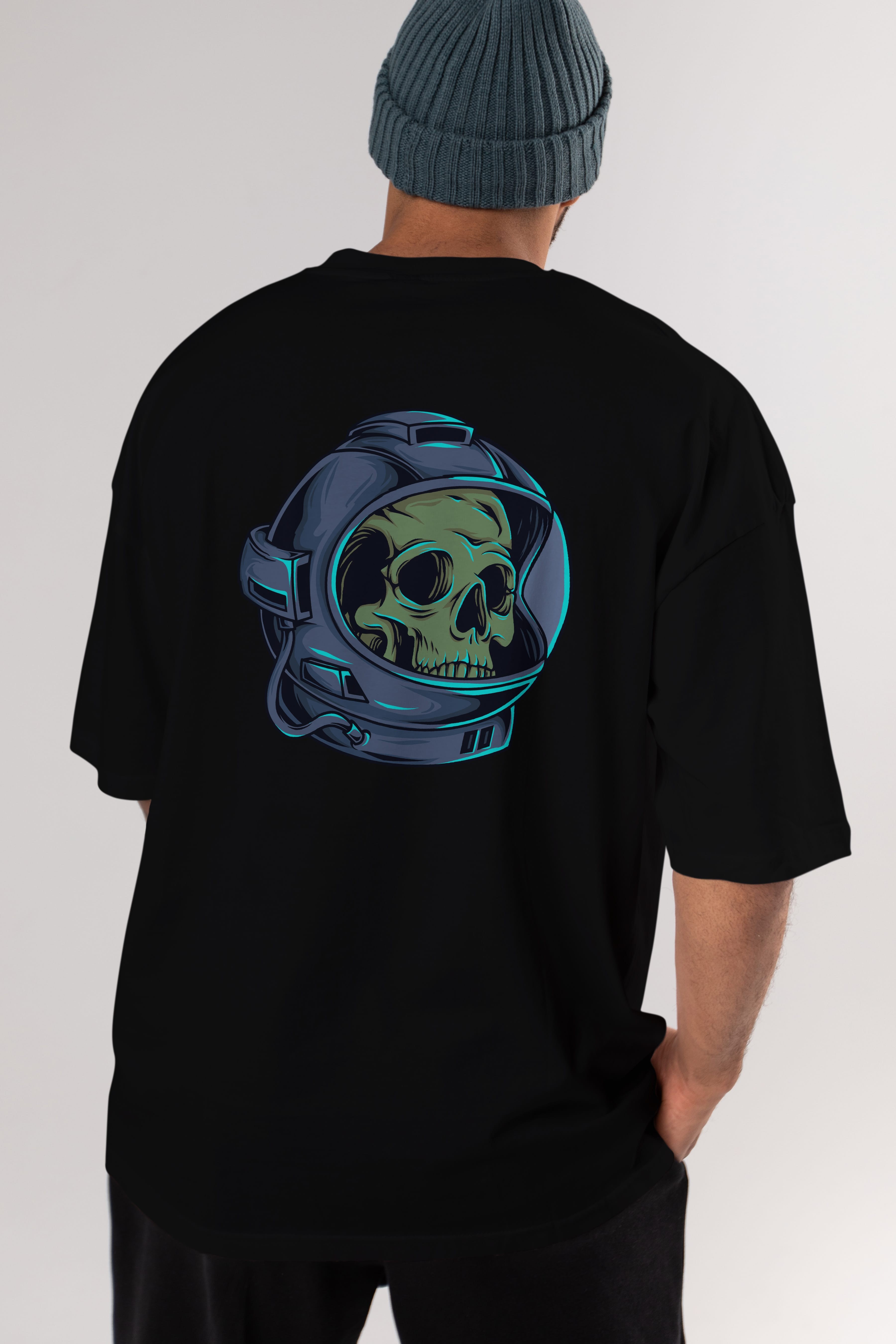 Astroskull Arka Baskılı Oversize t-shirt Erkek Kadın Unisex