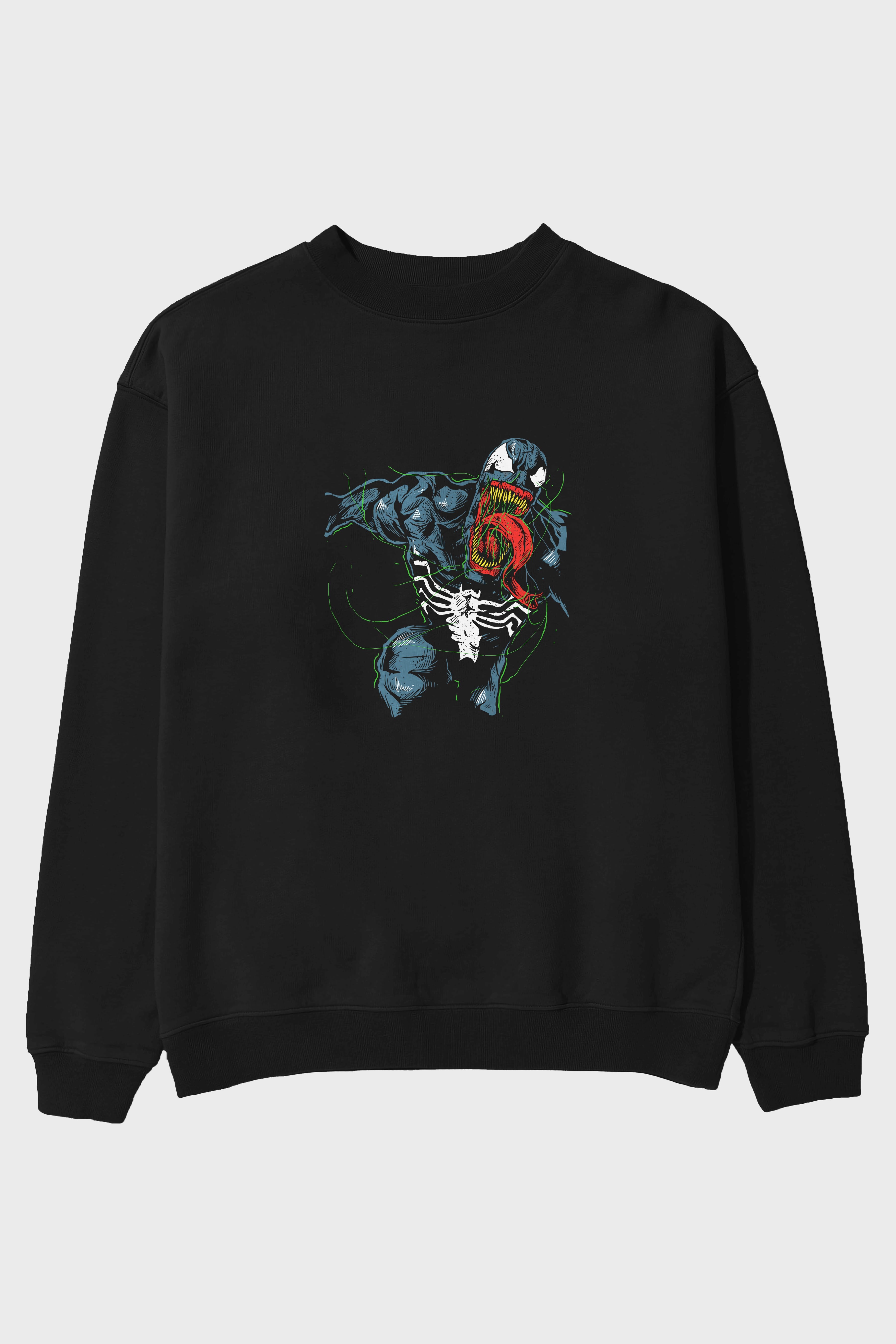 Venom (6) Ön Baskılı Oversize Sweatshirt Erkek Kadın Unisex