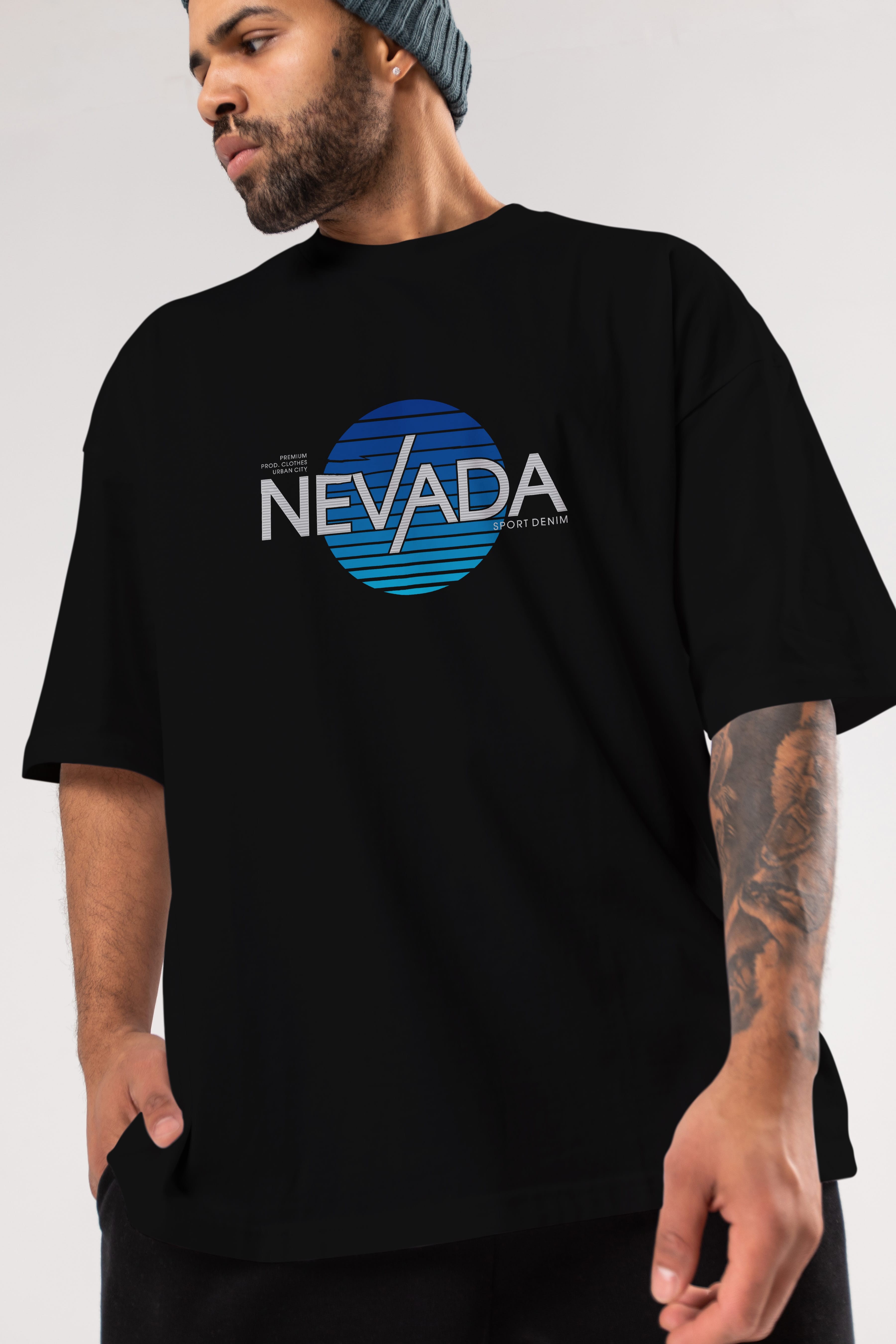 Nevada Ön Baskılı Oversize t-shirt Erkek Kadın Unisex