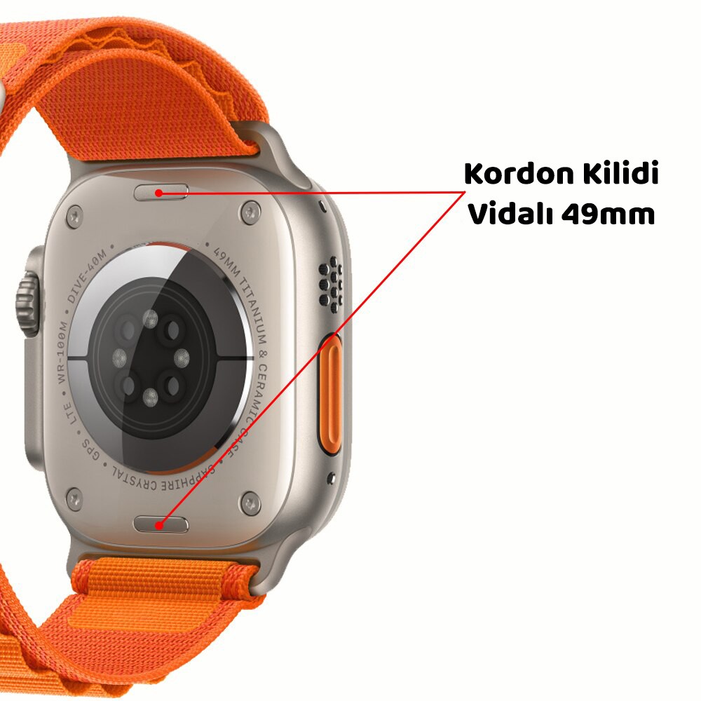 Watch 8 Ultra Max Vidalı + Alpine Kordon Hediyeli