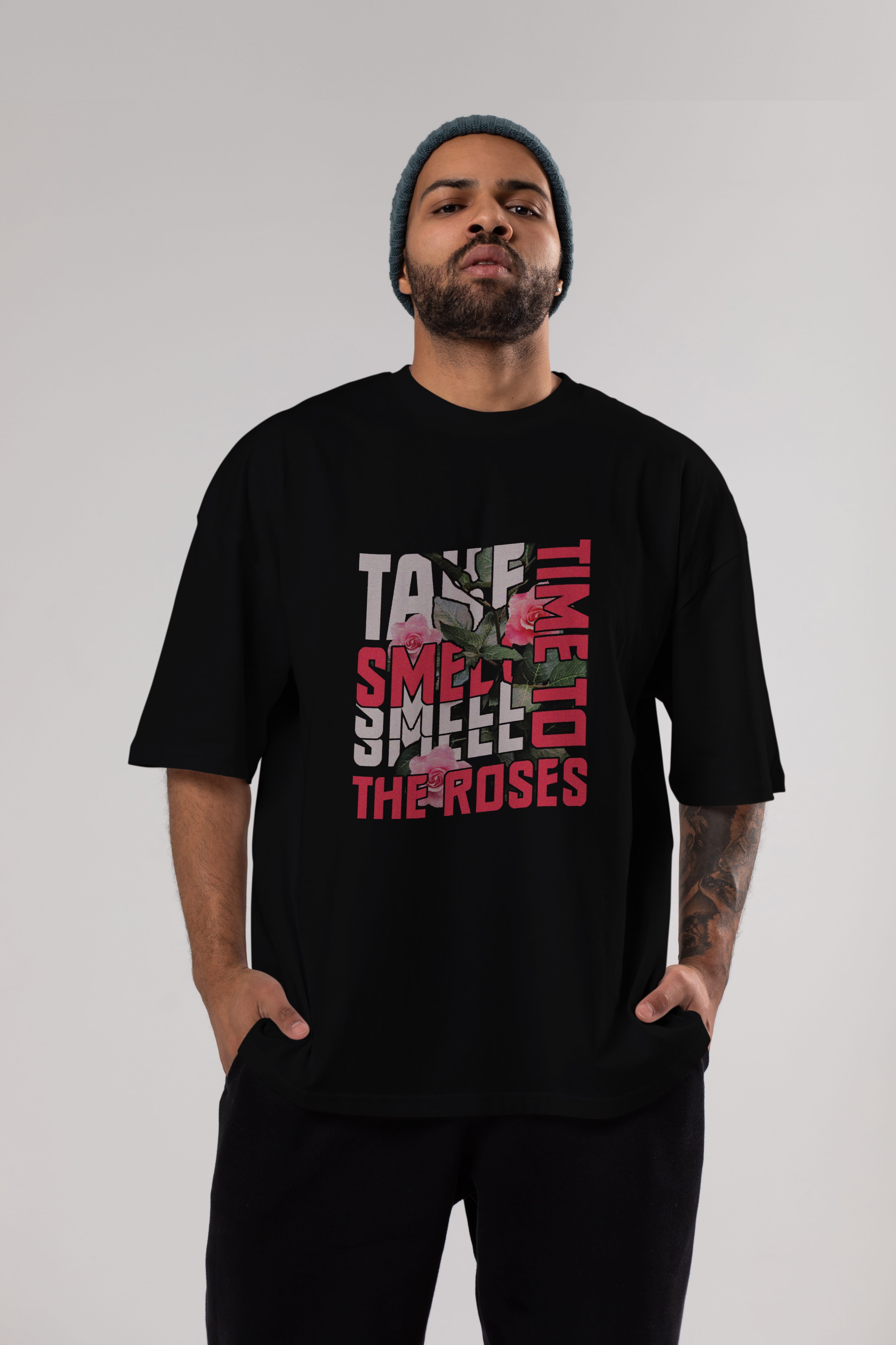 Take time to smell the roses Ön Baskılı Oversize t-shirt Erkek Kadın Unisex