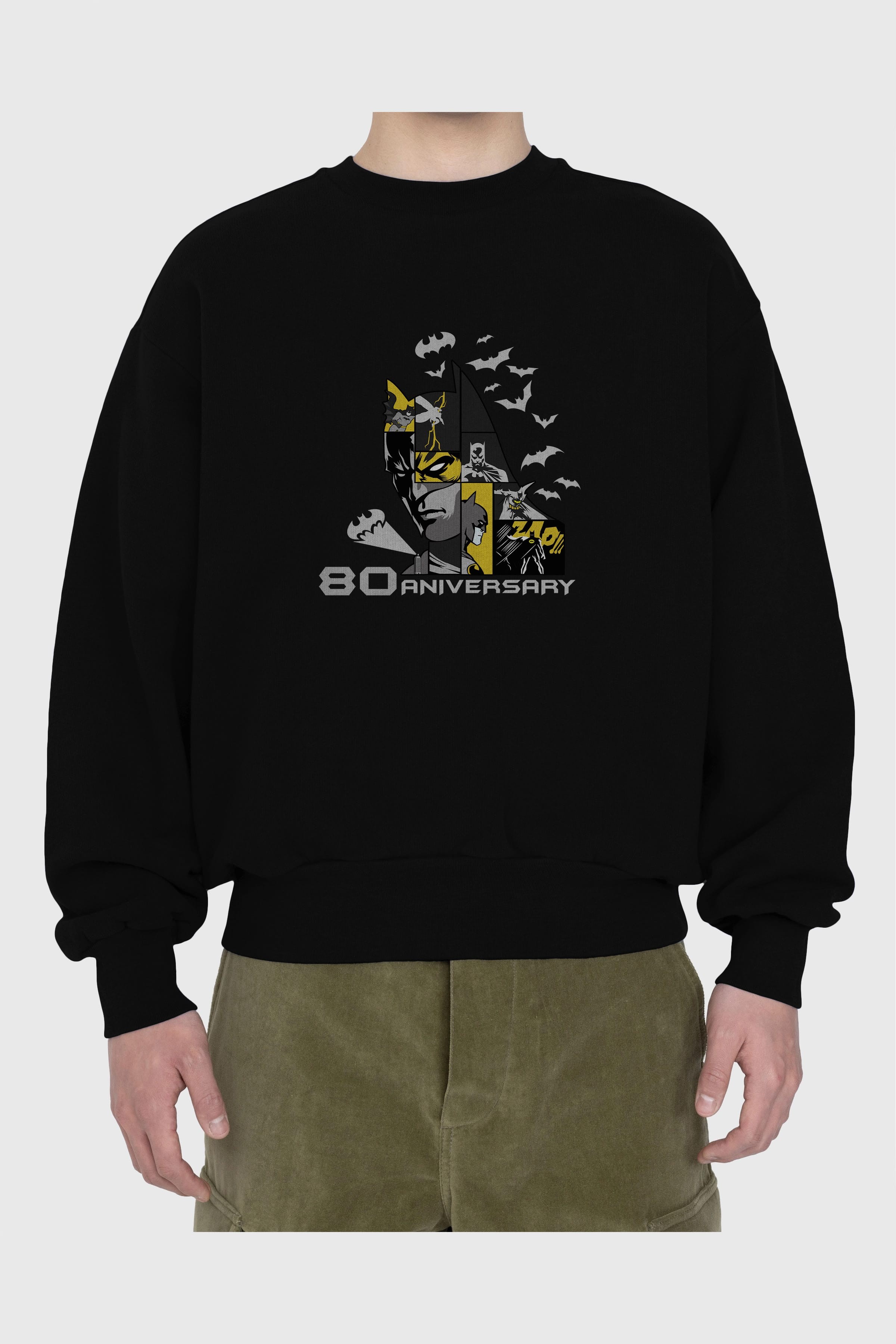 Batman (24) Ön Baskılı Oversize Sweatshirt Erkek Kadın Unisex