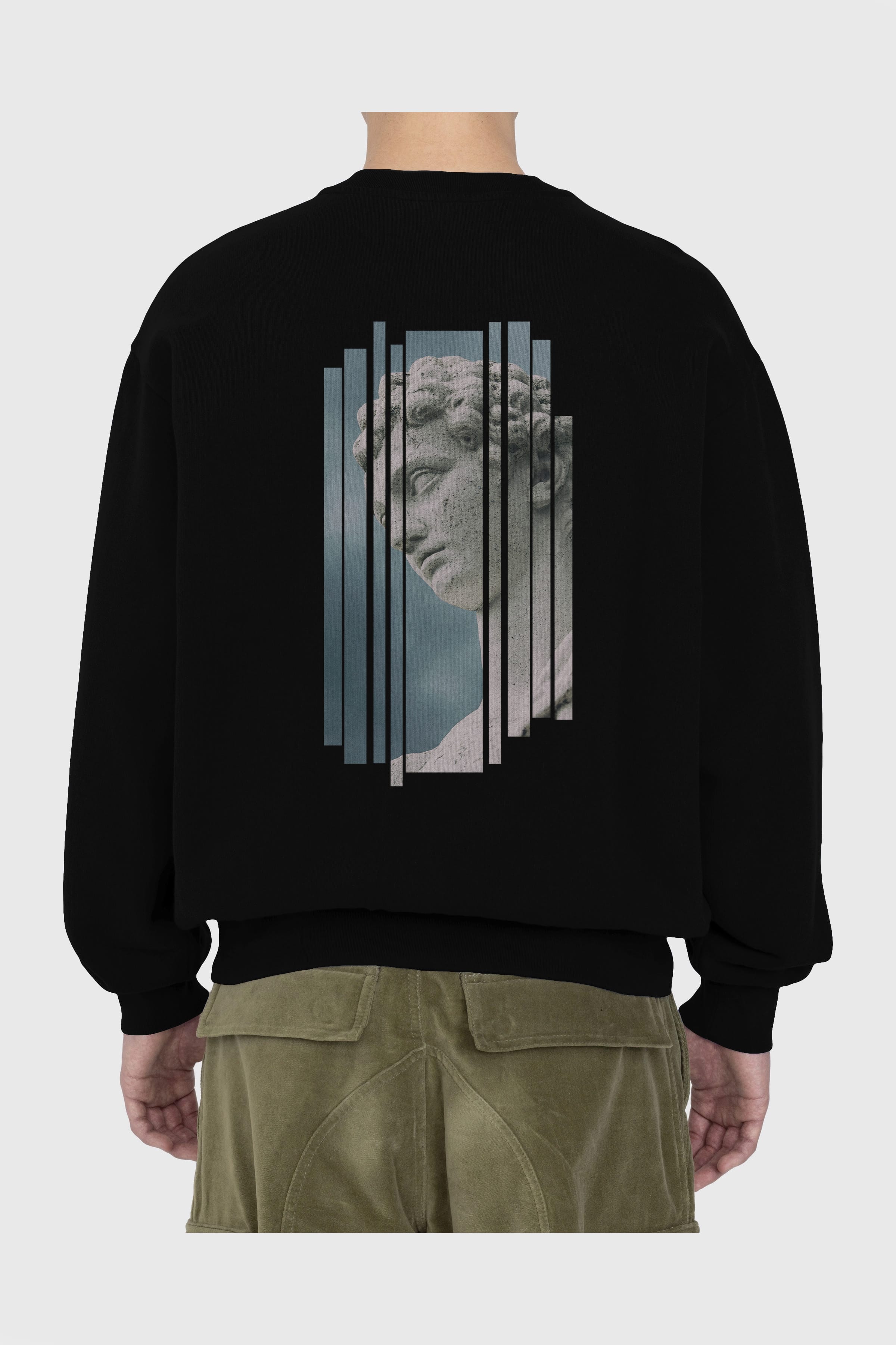 Aesthetic Sculpture Art Arka Baskılı Oversize Sweatshirt Erkek Kadın Unisex