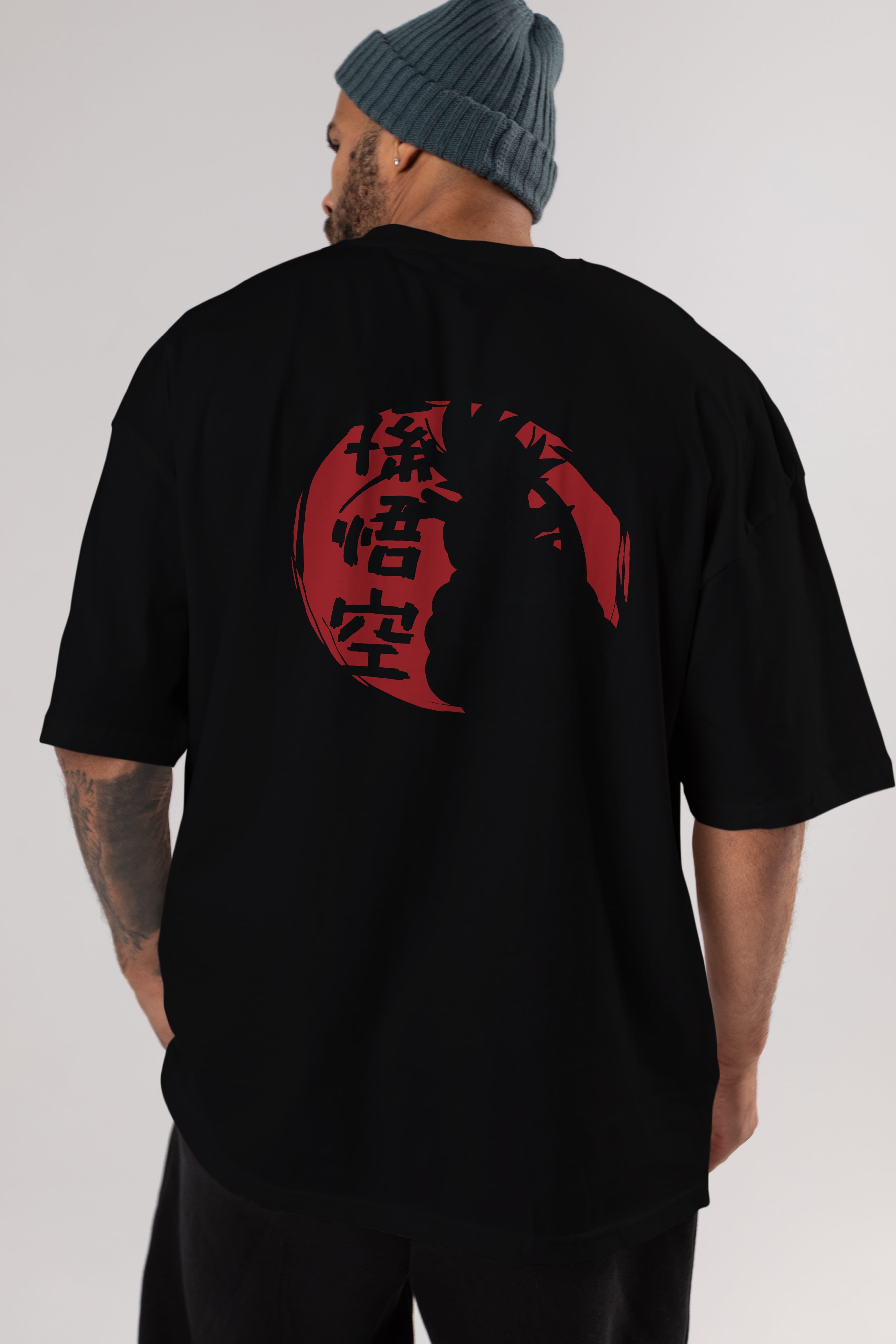 DRAGON BALL Anime Arka Baskılı Oversize t-shirt Erkek Kadın Unisex