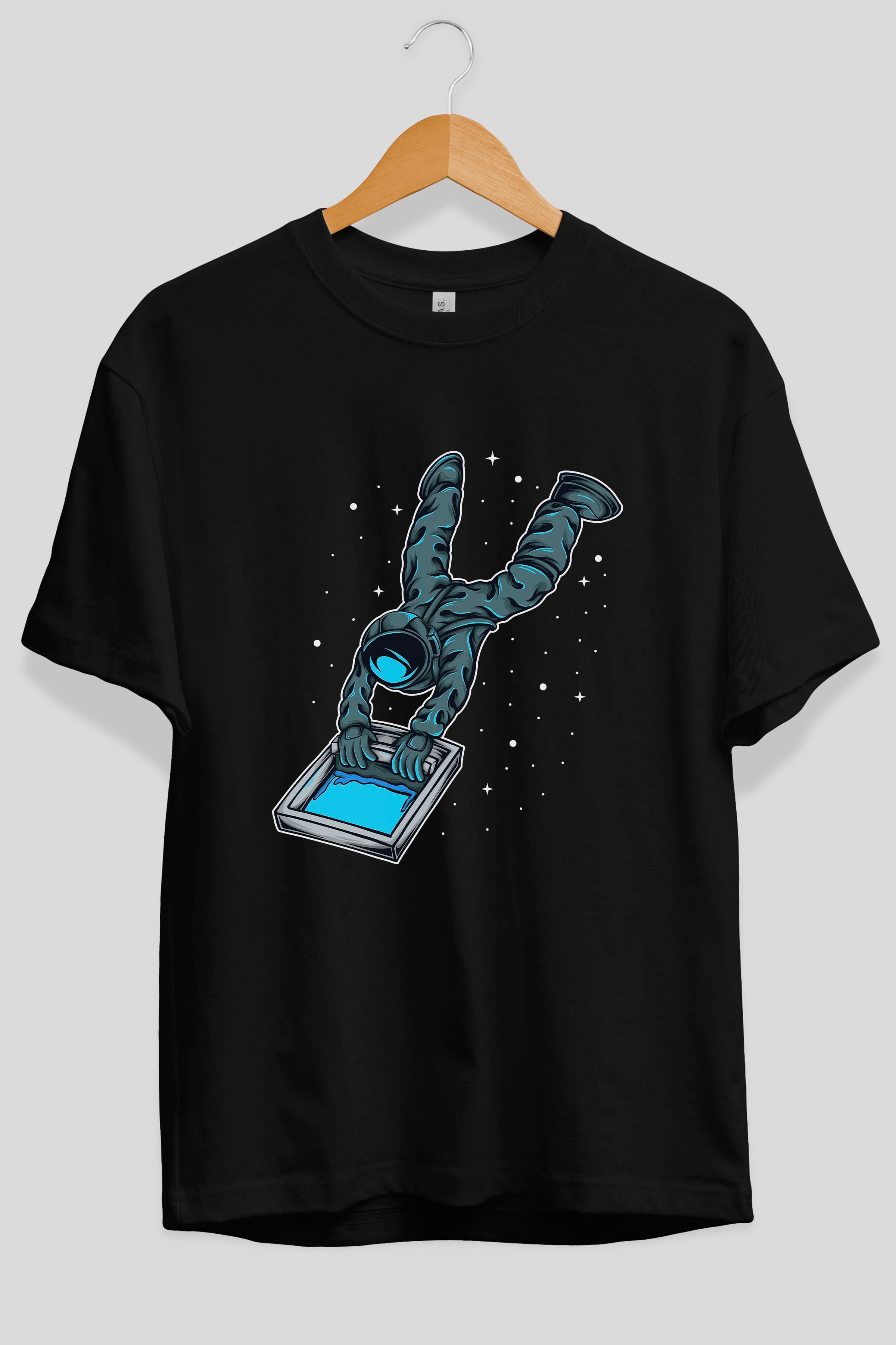 Astroscreen Ön Baskılı Oversize t-shirt Erkek Kadın Unisex