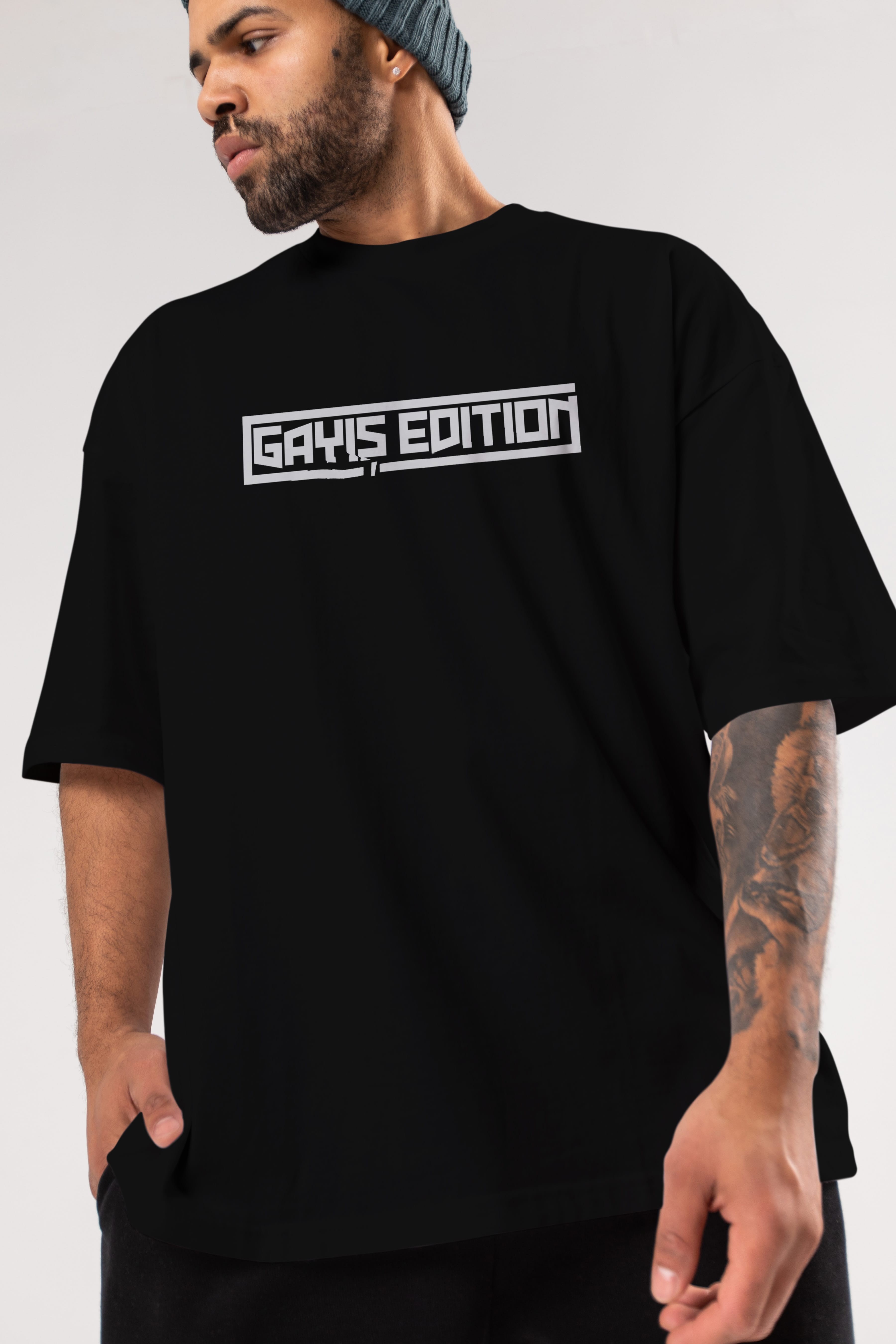 Gayış Edution Ön Baskılı Oversize t-shirt %100 pamuk Erkek Kadın Unisex