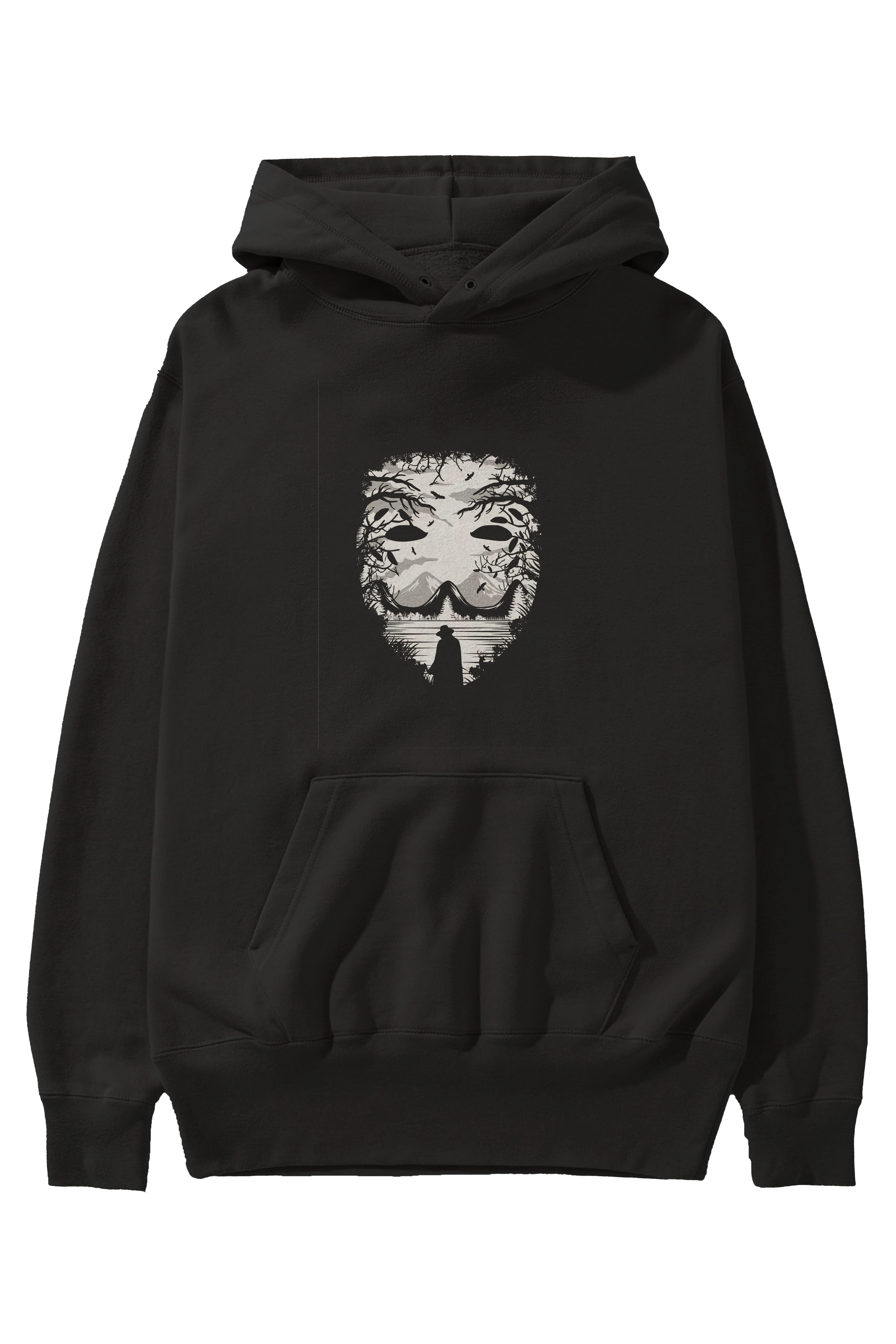 The Mask (2) Ön Baskılı Hoodie Oversize Kapüşonlu Sweatshirt Erkek Kadın Unisex