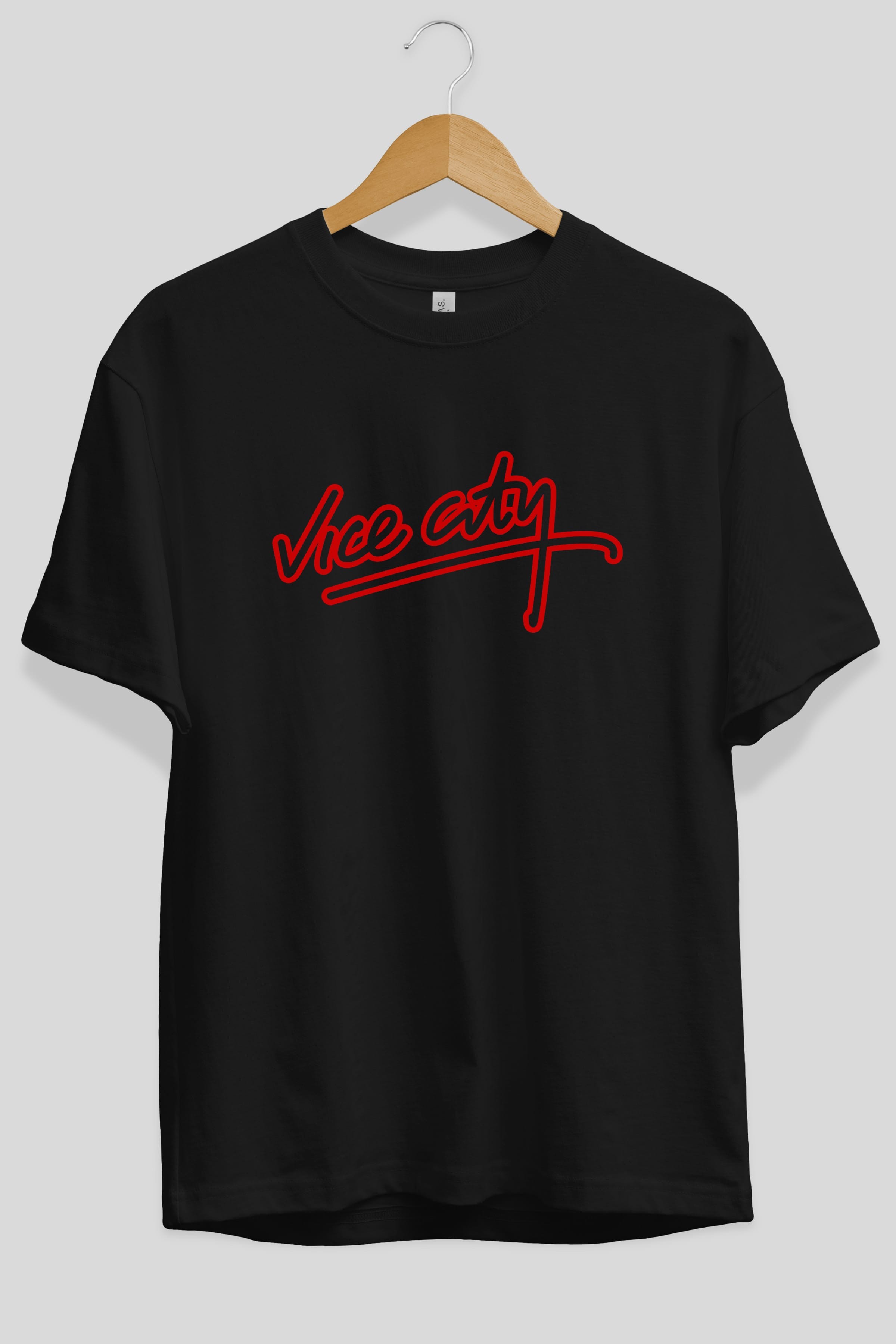 Vice City Ön Baskılı Oversize t-shirt %100 pamuk Erkek Kadın Unisex