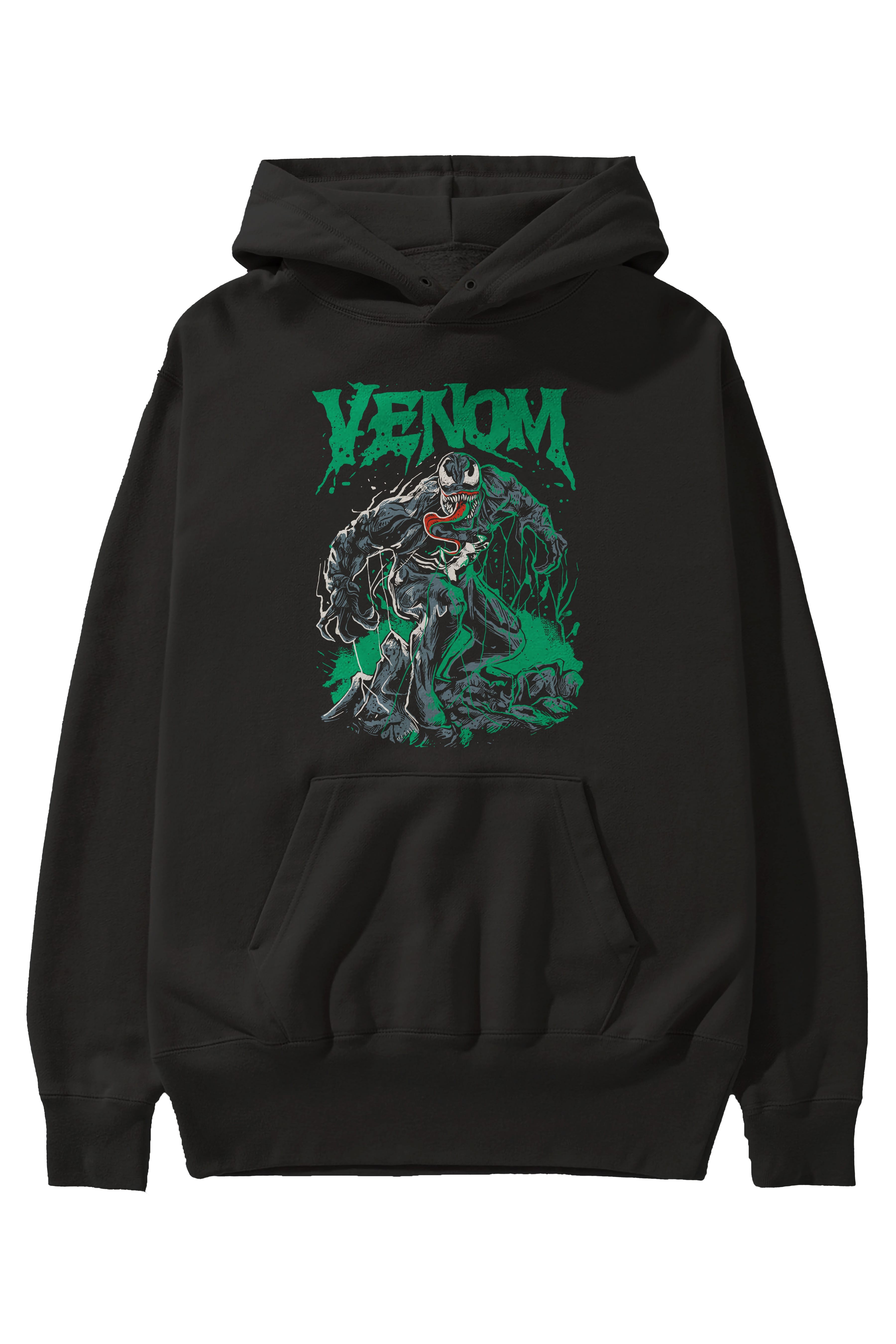 Venom (3) Ön Baskılı Hoodie Oversize Kapüşonlu Sweatshirt Erkek Kadın Unisex