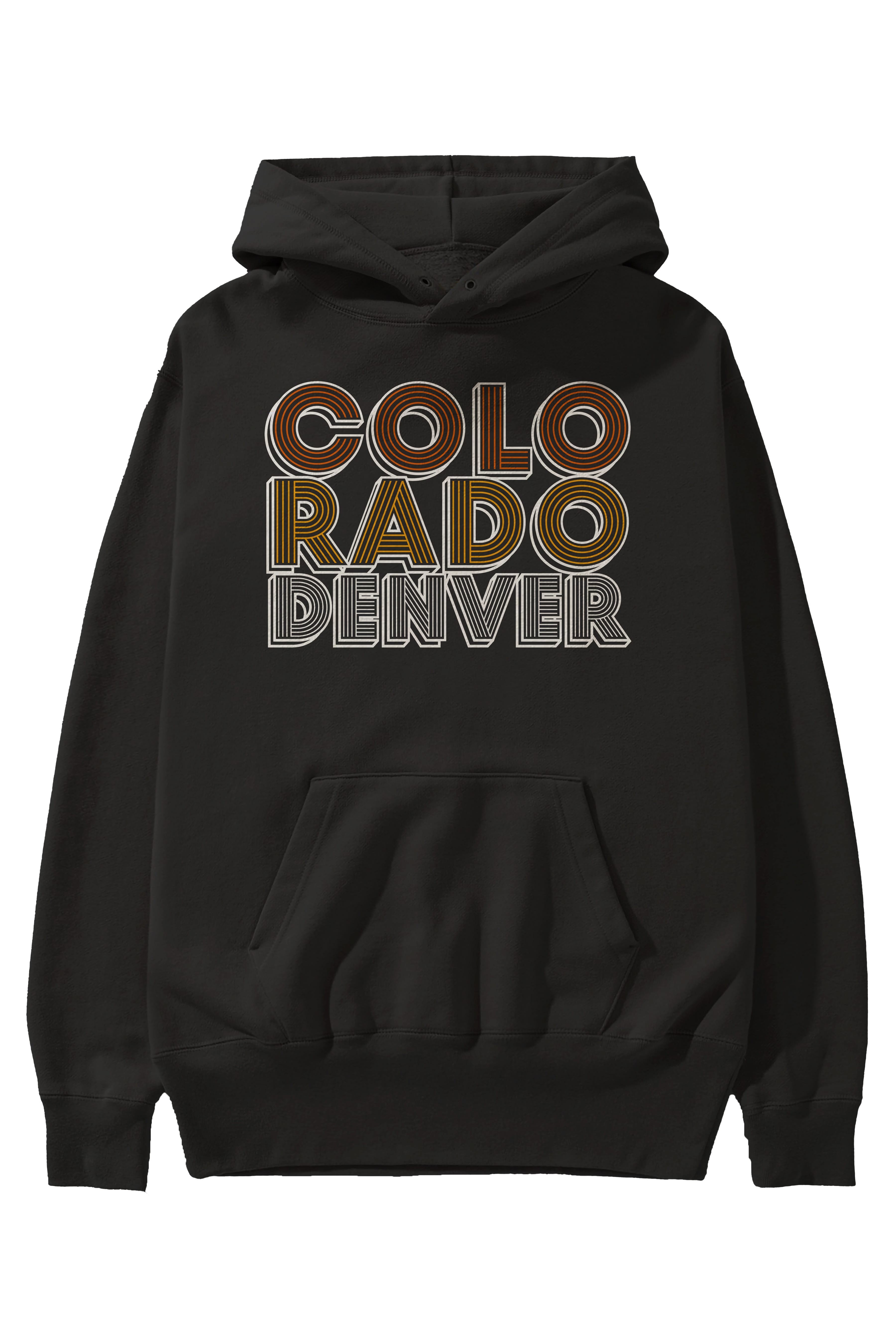 Colorado Denver Ön Baskılı Oversize Hoodie Kapüşonlu Sweatshirt Erkek Kadın Unisex