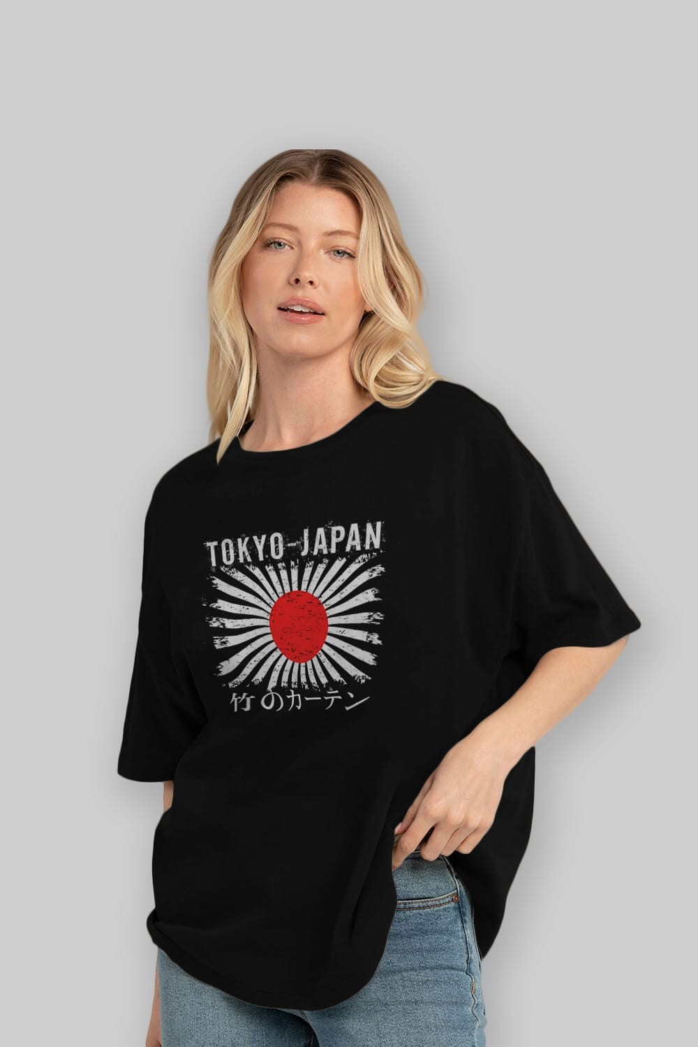 Tokyo Japan Ön Baskılı Oversize t-shirt Erkek Kadın Unisex