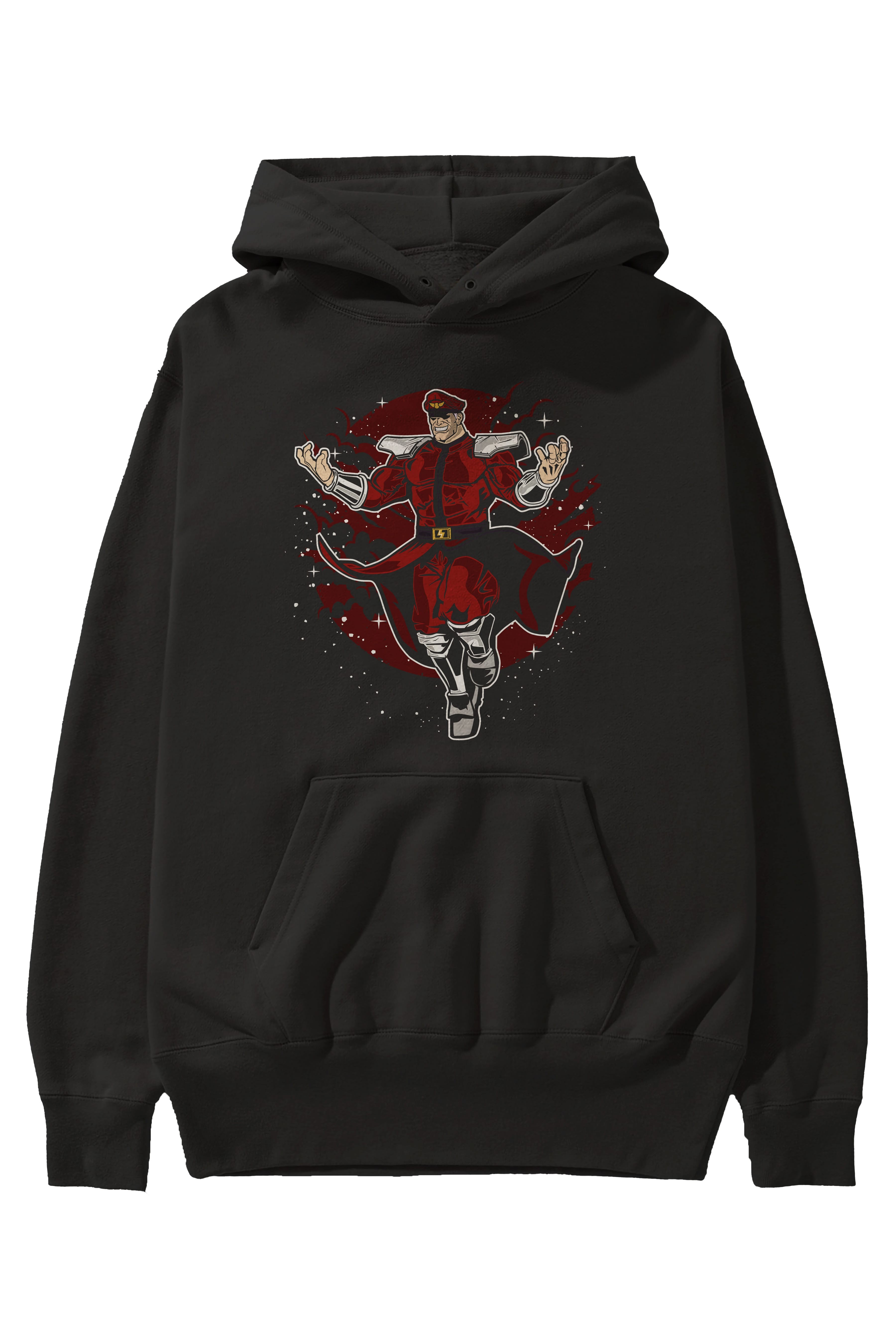 M BISON Ön Baskılı Hoodie Oversize Kapüşonlu Sweatshirt Erkek Kadın Unisex