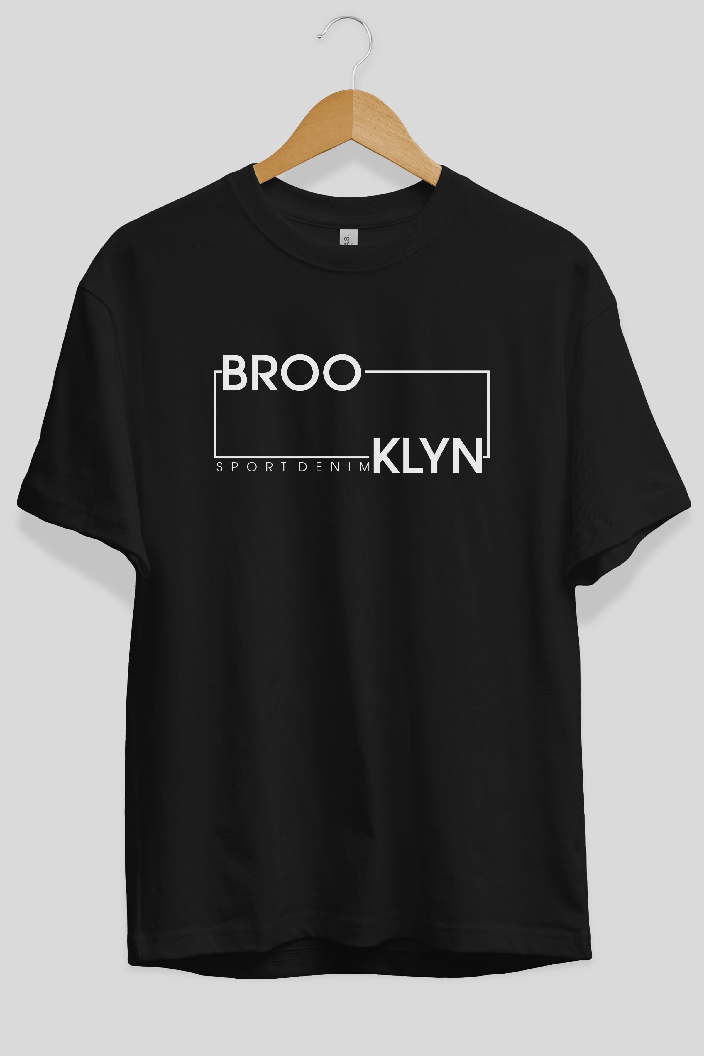 Brooklyn Sport Ön Baskılı Oversize t-shirt Erkek Kadın Unisex