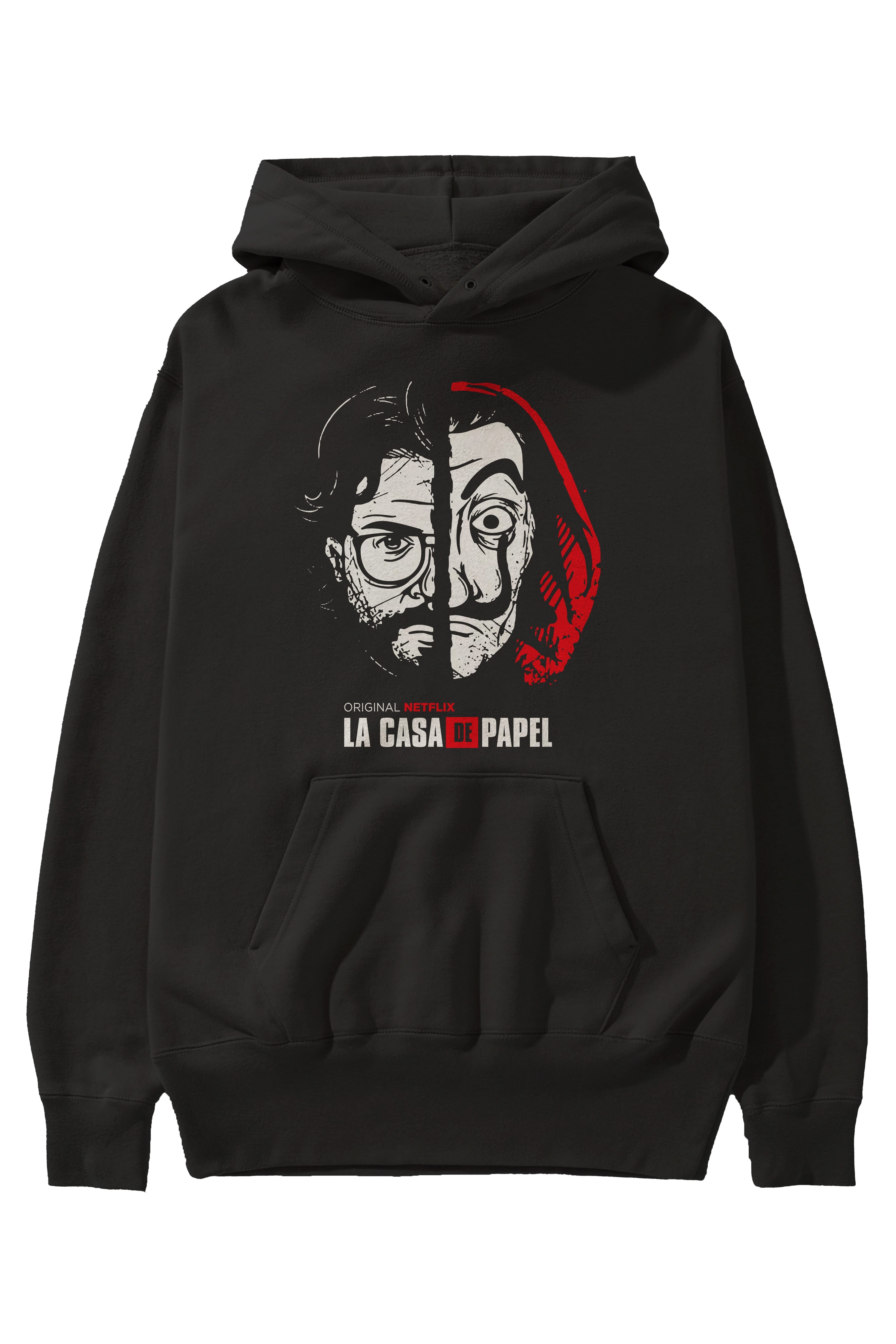 La Casa De Papel (9) Ön Baskılı Hoodie Oversize Kapüşonlu Sweatshirt Erkek Kadın Unisex