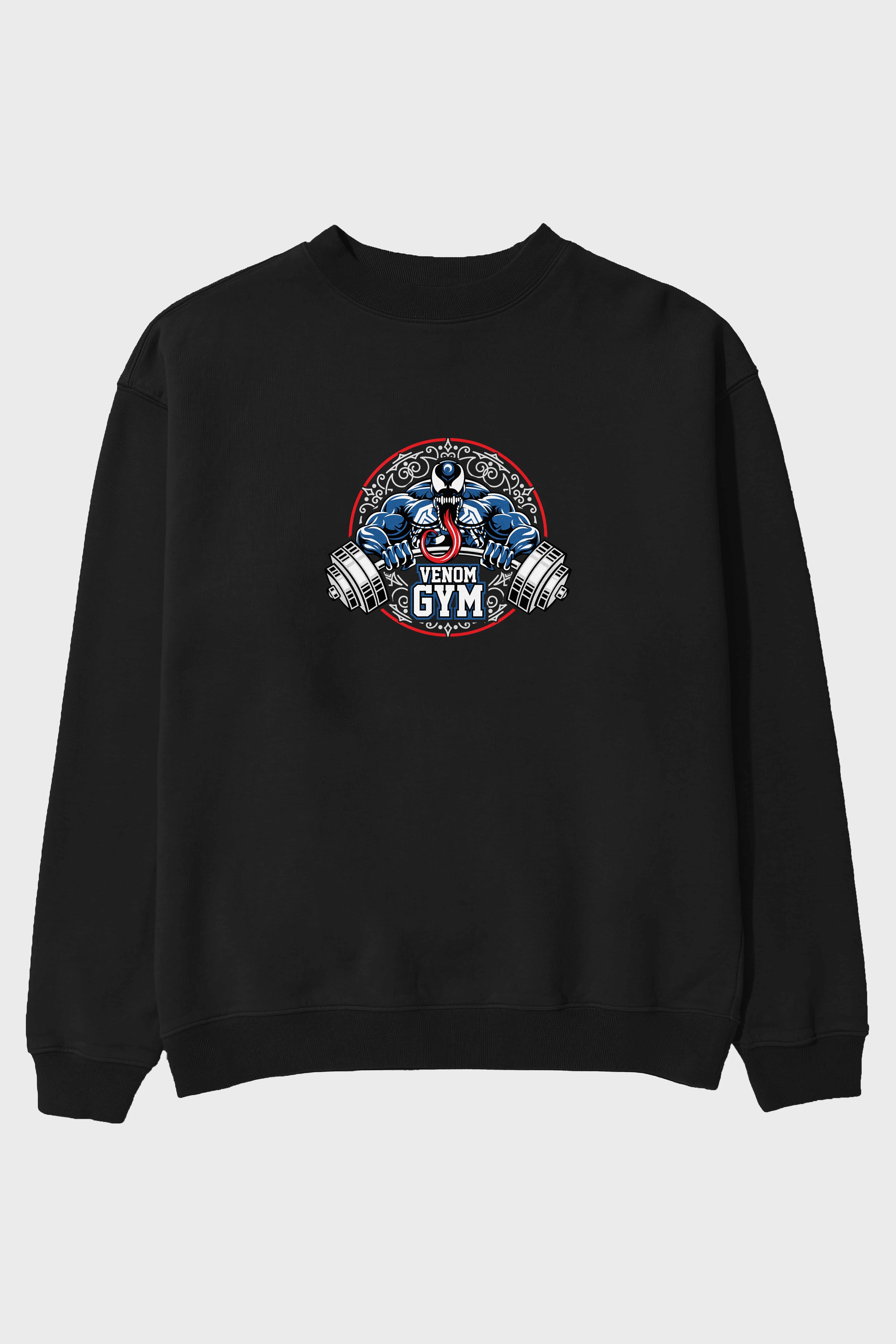 Venom GYM Ön Baskılı Oversize Sweatshirt Erkek Kadın Unisex