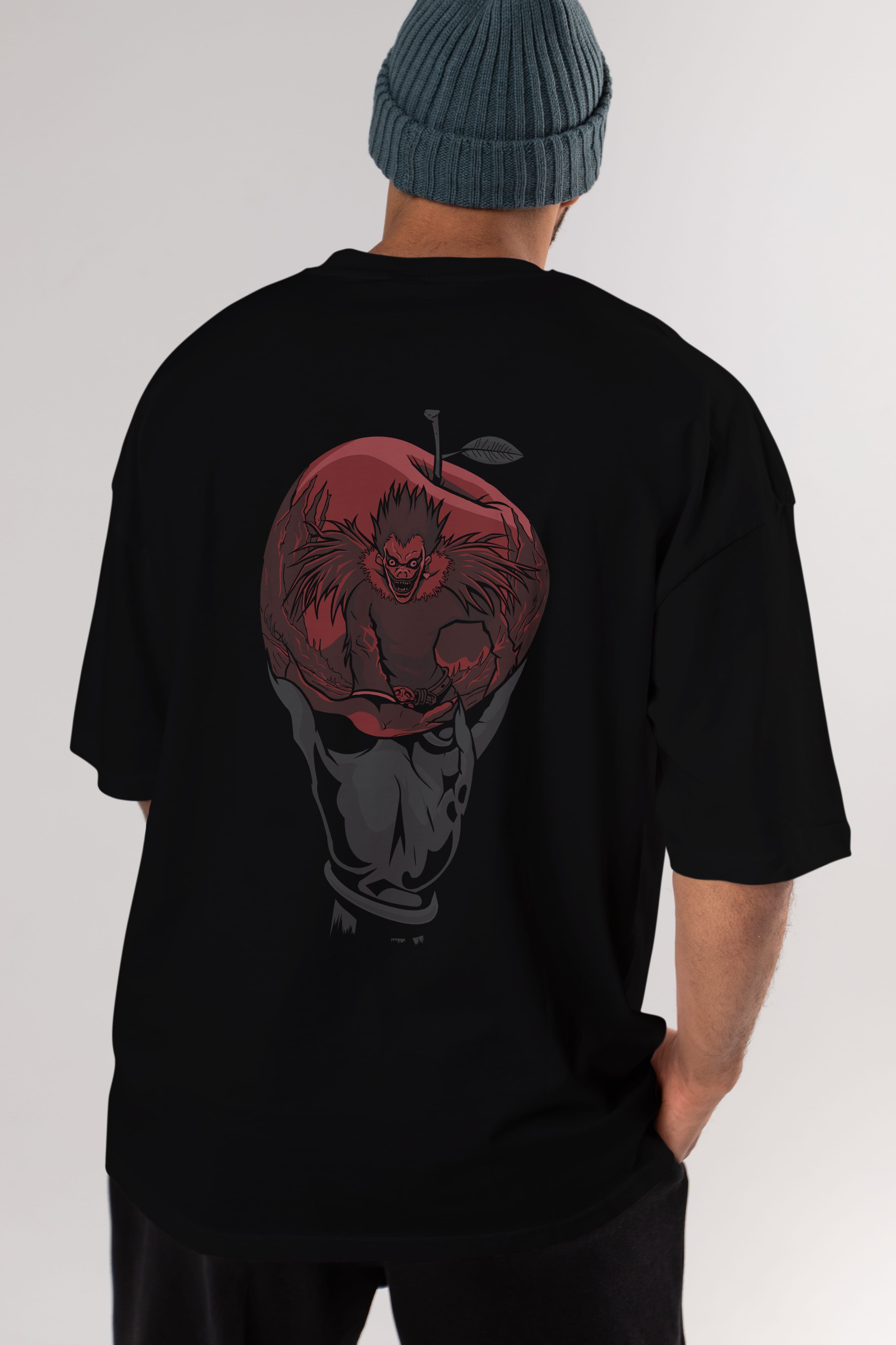 DEATH NOTE -RYUK Anime Arka Baskılı Oversize t-shirt Erkek Kadın Unisex