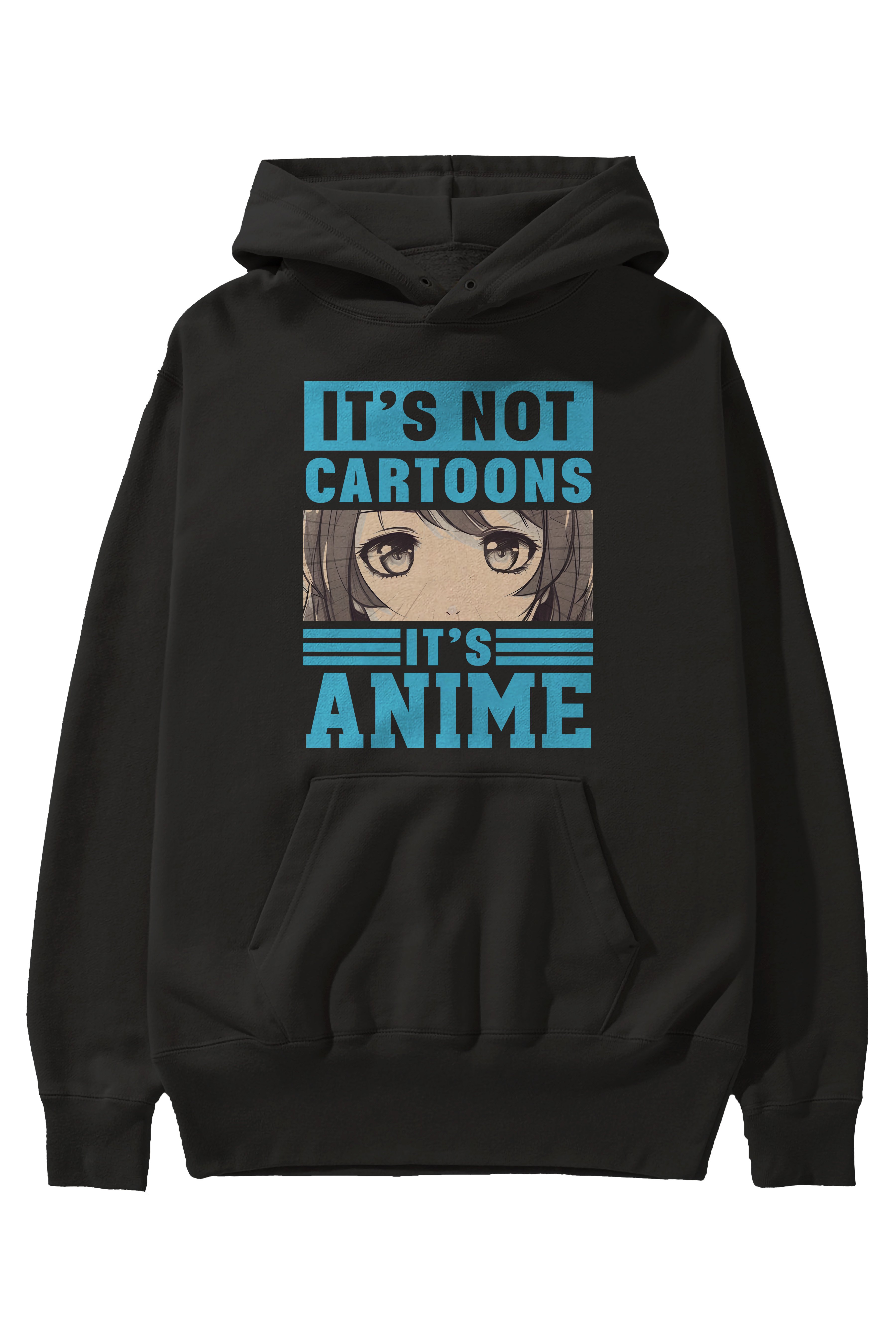 Its Anime Anime Ön Baskılı Hoodie Oversize Kapüşonlu Sweatshirt Erkek Kadın Unisex