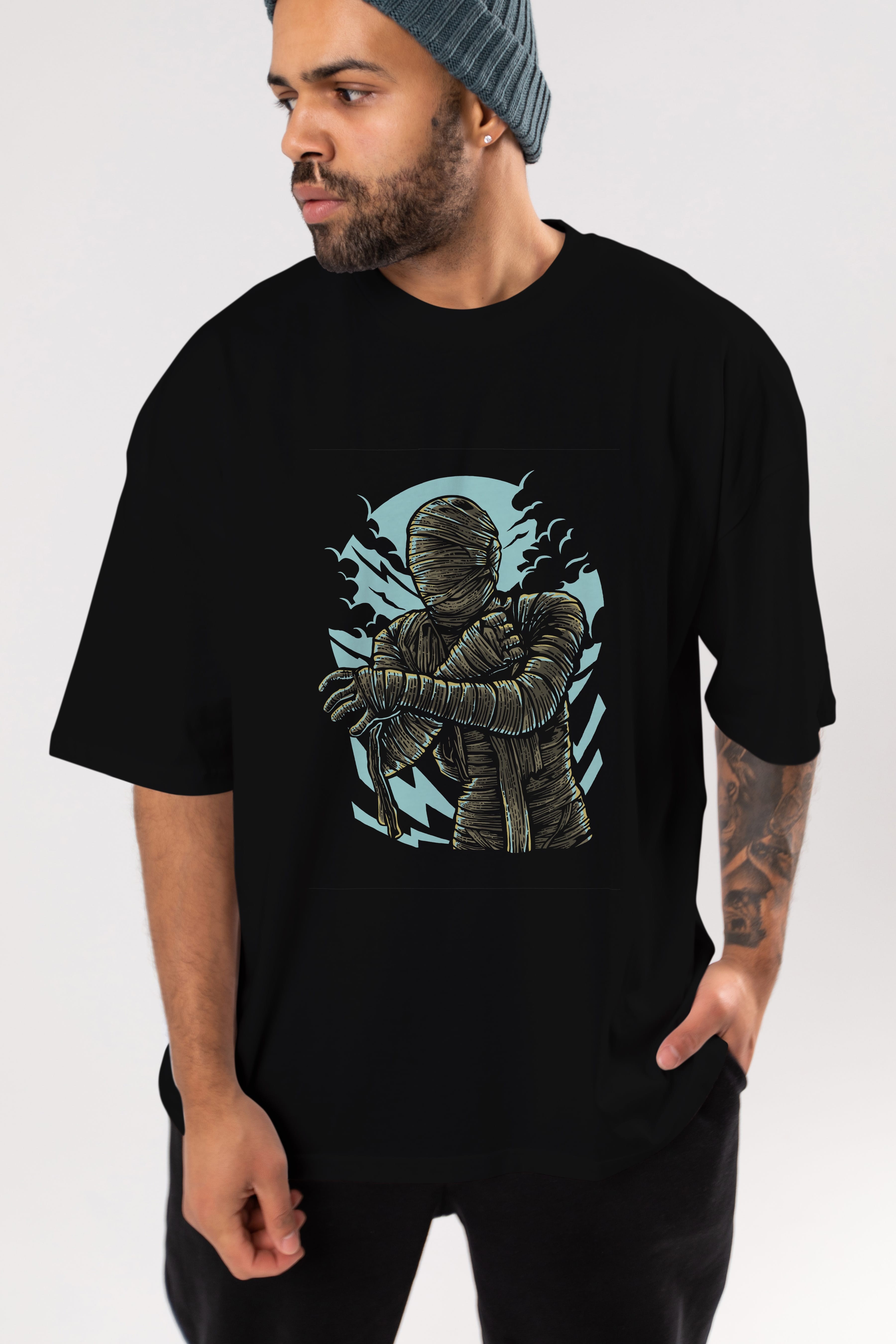 The Mummy Ön Baskılı Oversize t-shirt Erkek Kadın Unisex %100 Pamuk tişort