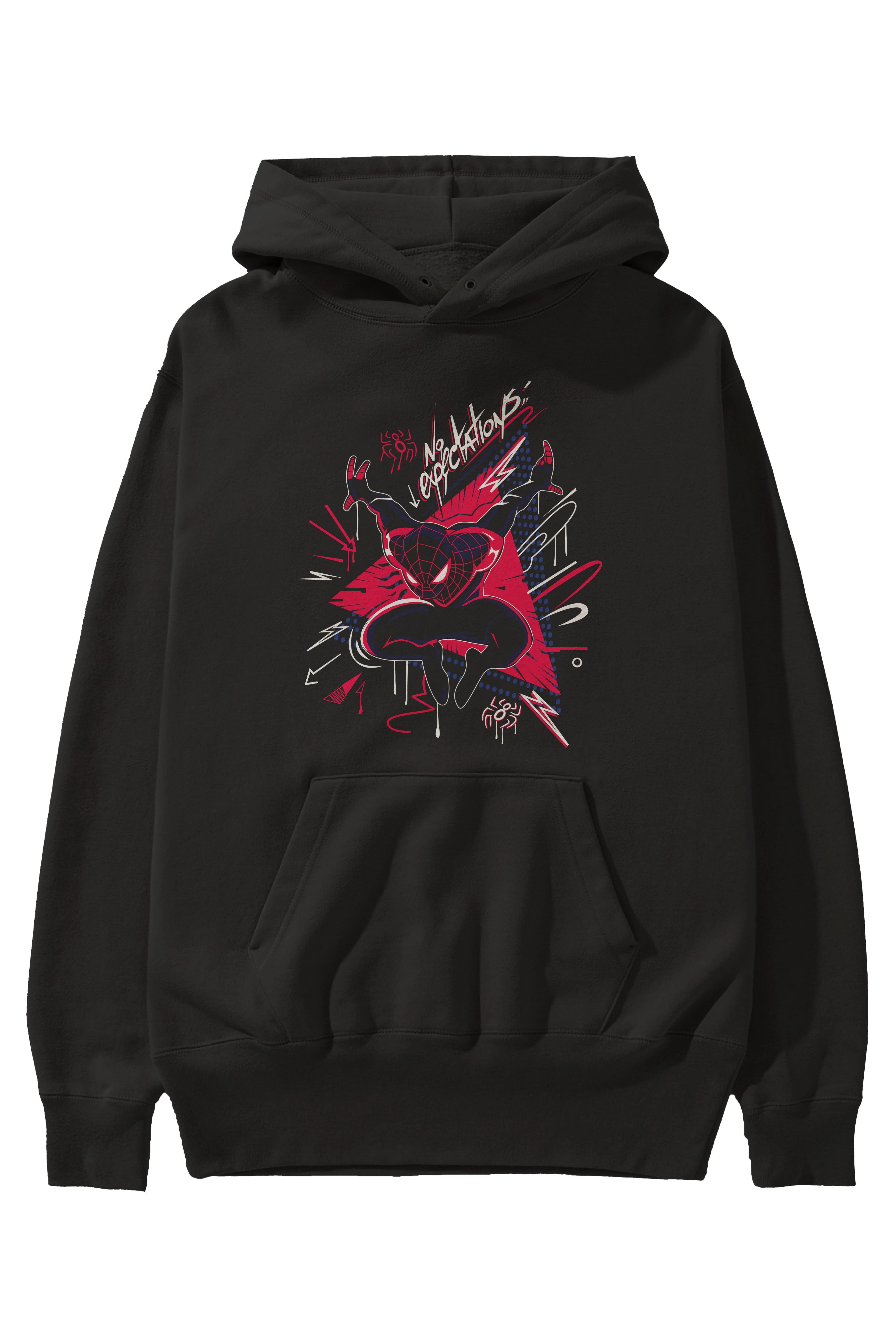 Spiderman (23) Ön Baskılı Hoodie Oversize Kapüşonlu Sweatshirt Erkek Kadın Unisex