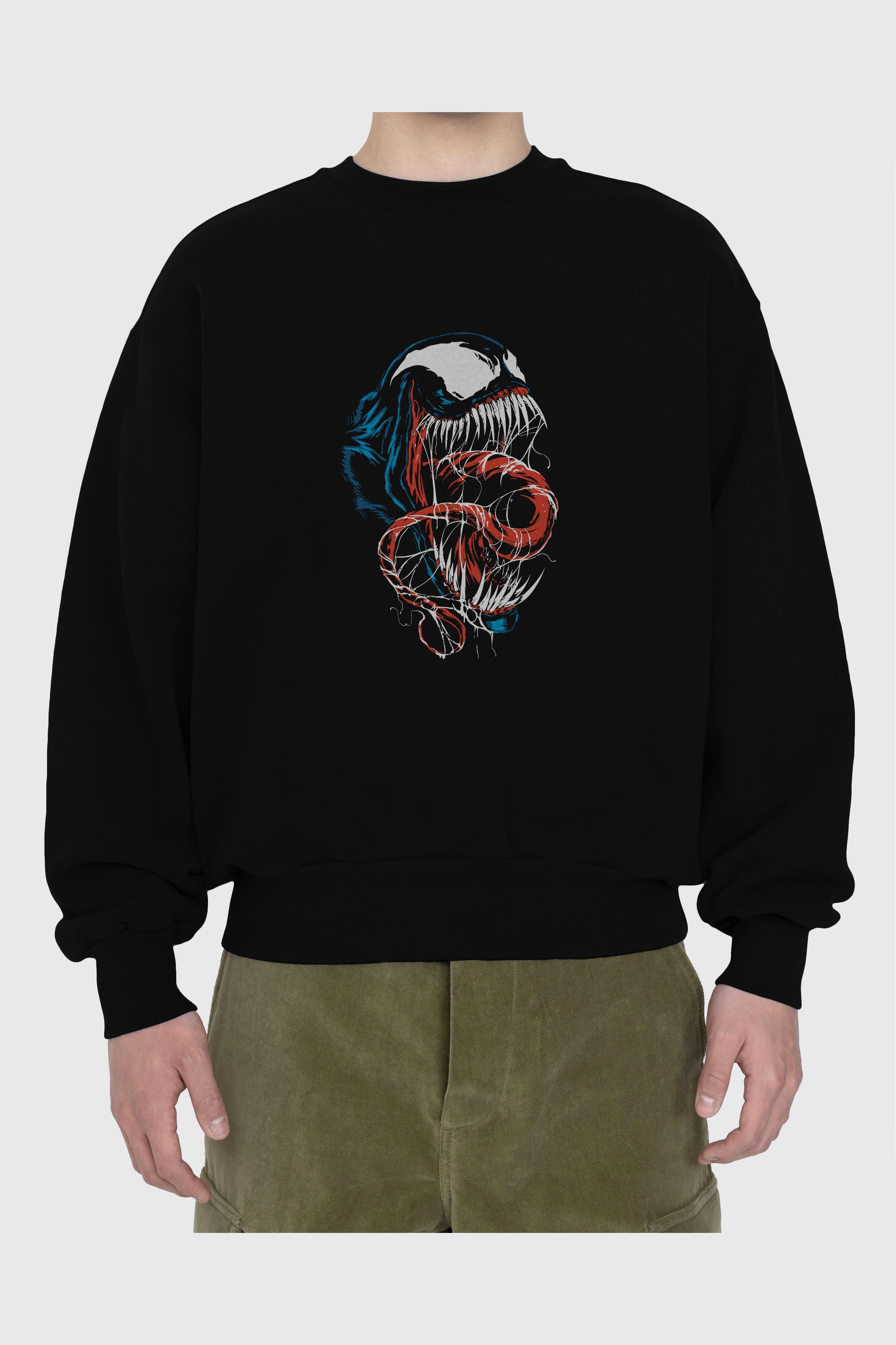 Venom (10) Ön Baskılı Oversize Sweatshirt Erkek Kadın Unisex