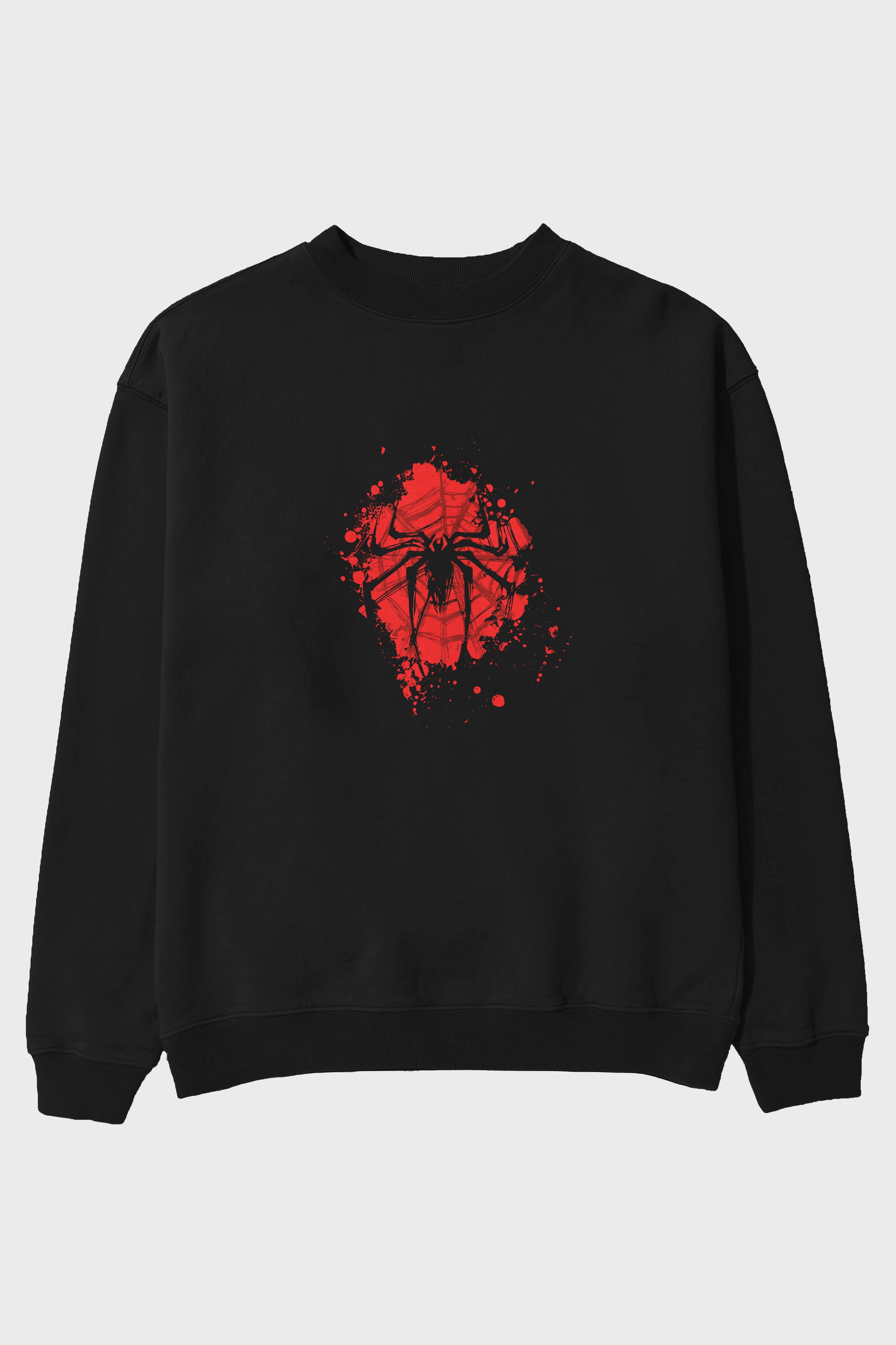 Spiderman (10) Ön Baskılı Oversize Sweatshirt Erkek Kadın Unisex